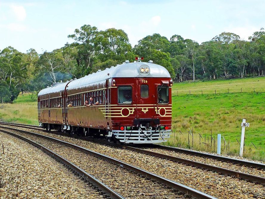The solar train owned by Byron Bay