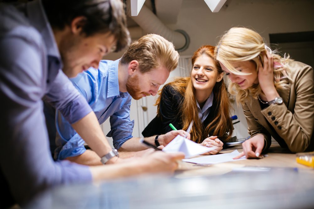 A group of people at a writing workshop.