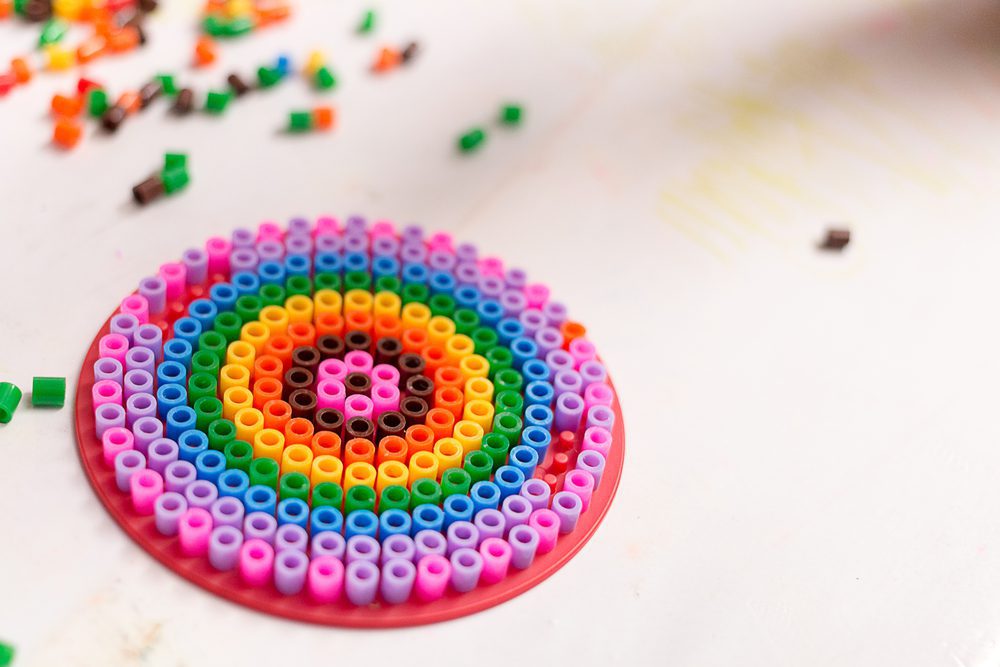 Rainbow fuse beads