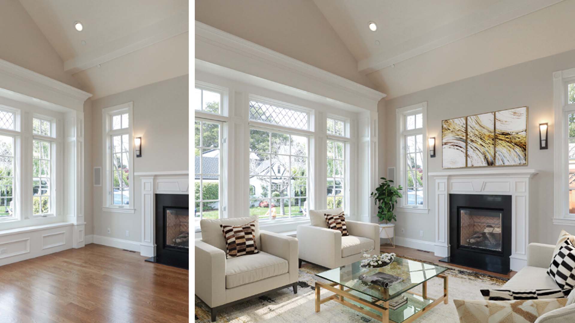 Before and After of Virtual Staging