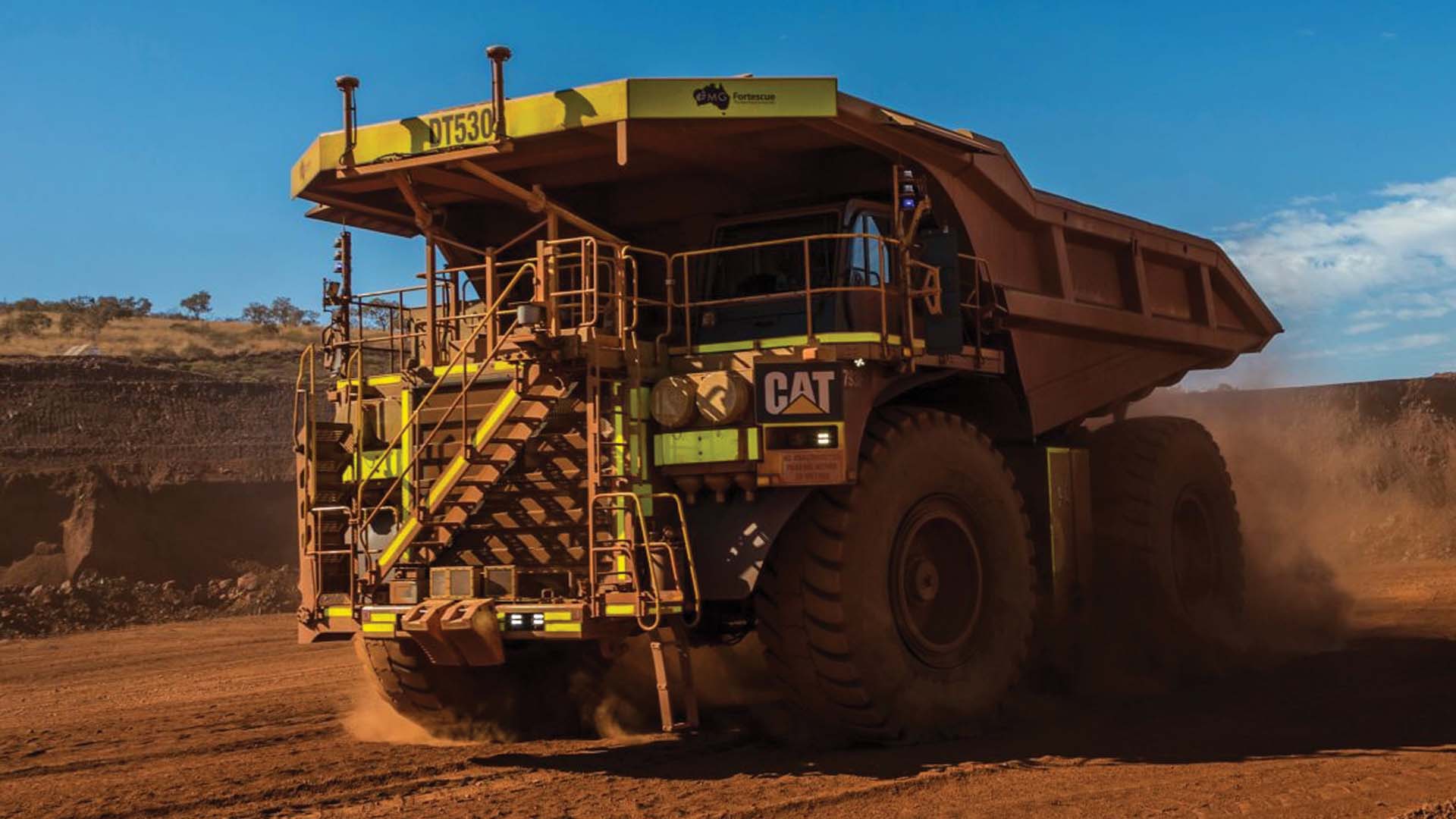 Caterpillar autonomous truck mining