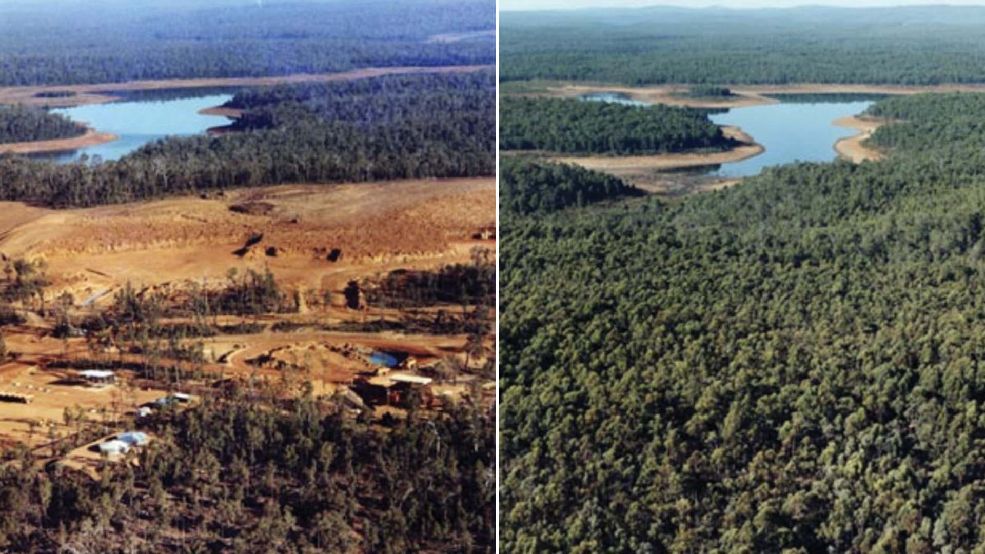 Before and after Huntly and Willowdale's restoration project
