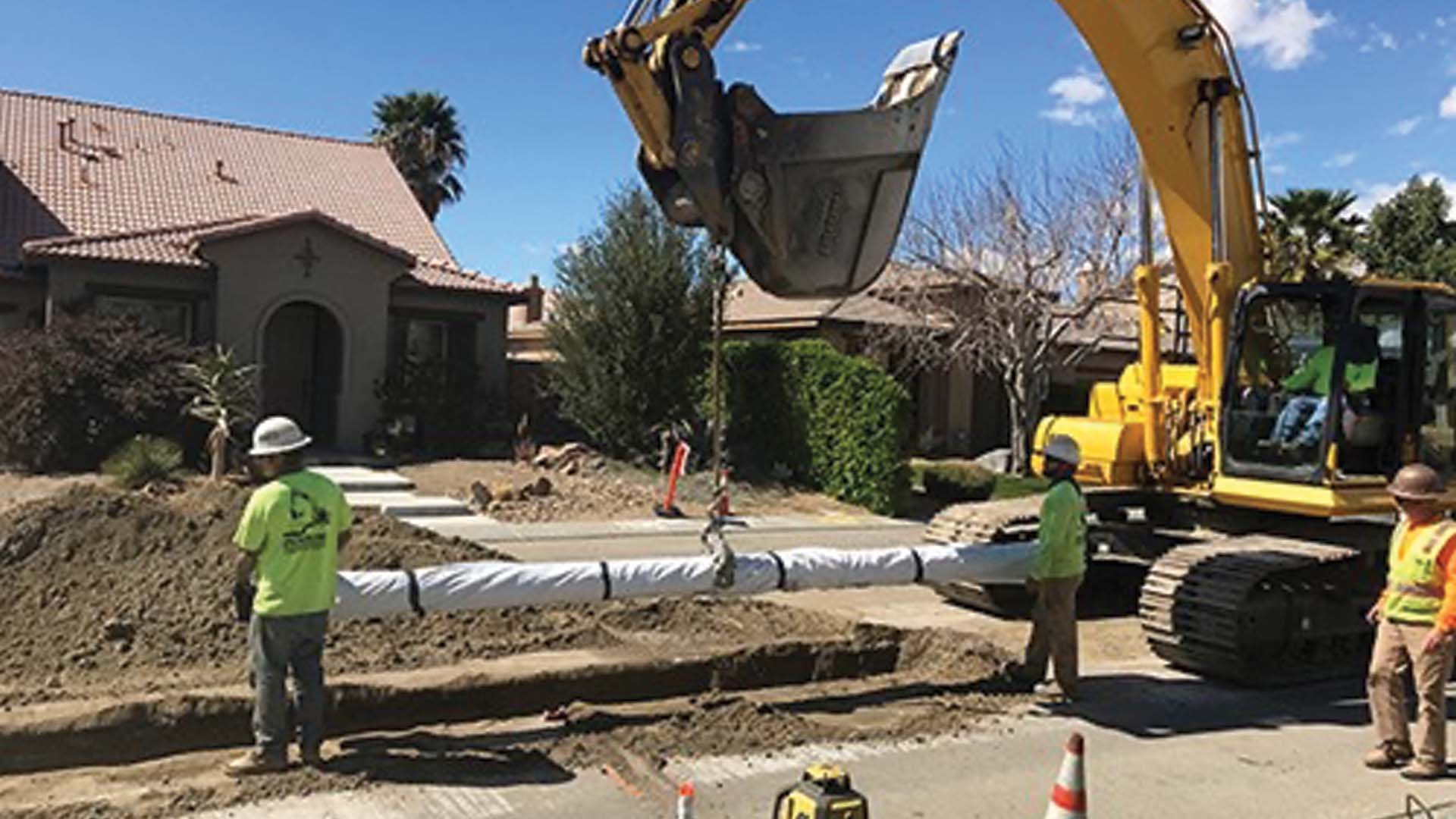 Installation of ductile iron pipes