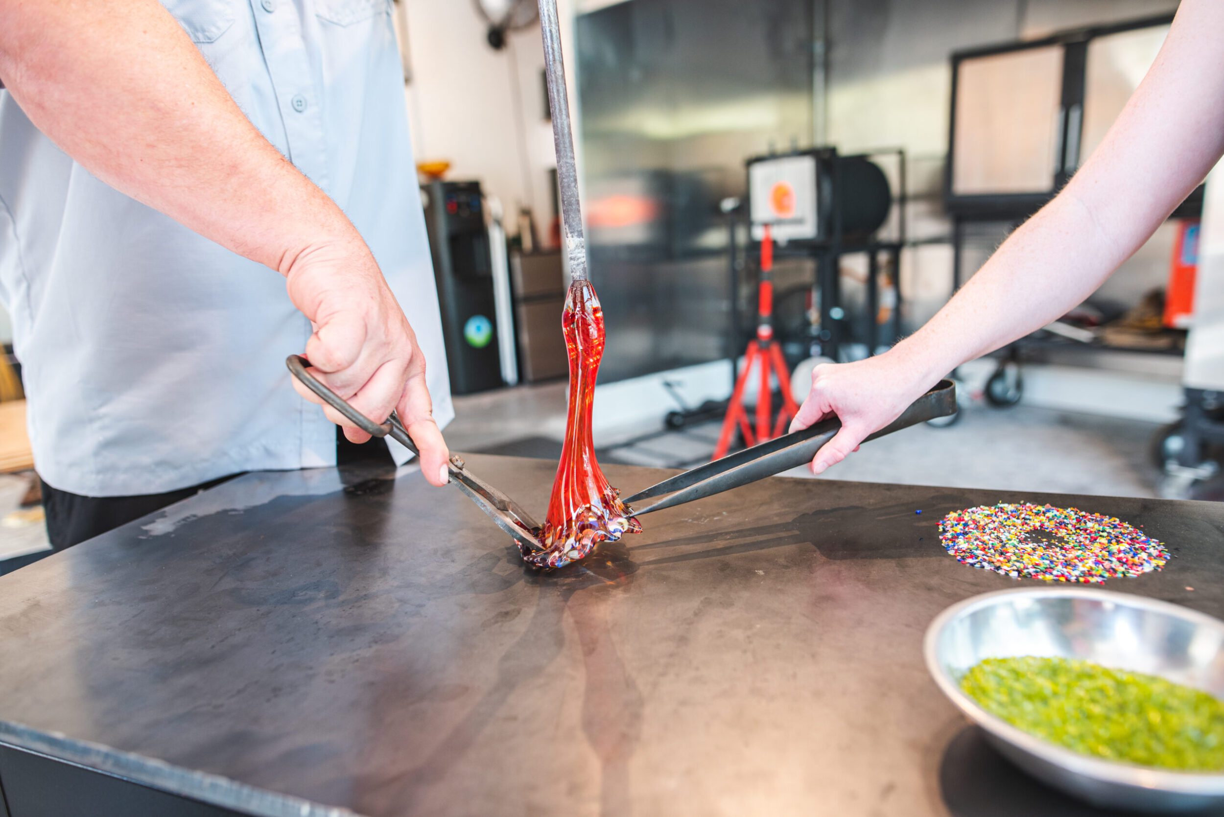 Brandon Price and the art of glassblowing