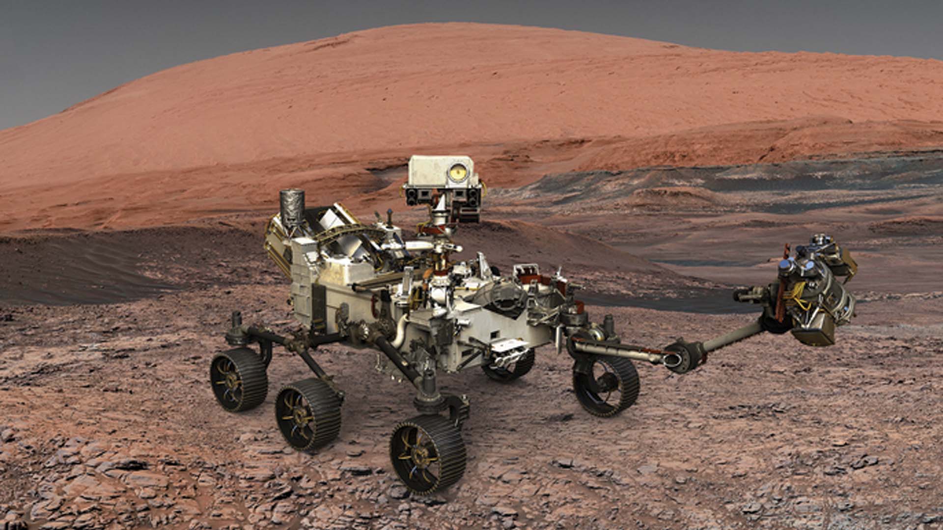 Mars Perseverance Rover on Mars