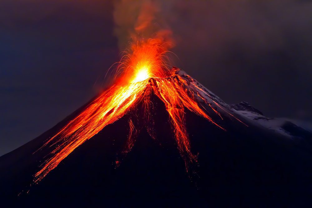 Stromboli Volcano Eruption Lava Bombs