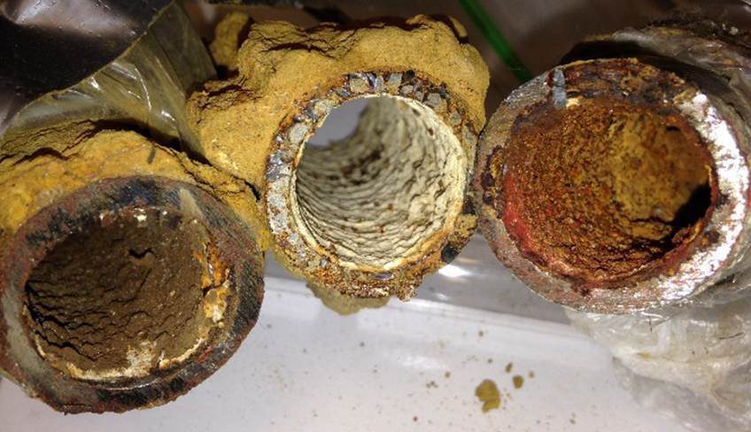 lead pipes from Flint, Michigan.