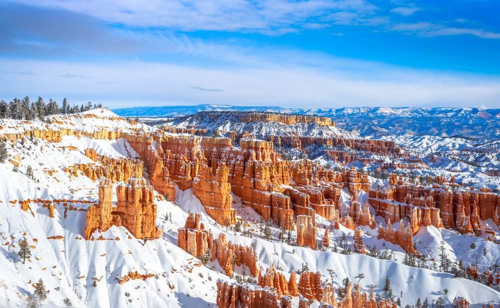 Bryce Canyon National Park Winter Rocks 