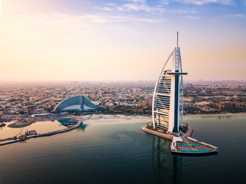 Dubai Burj Khalifa Seaside Skyline