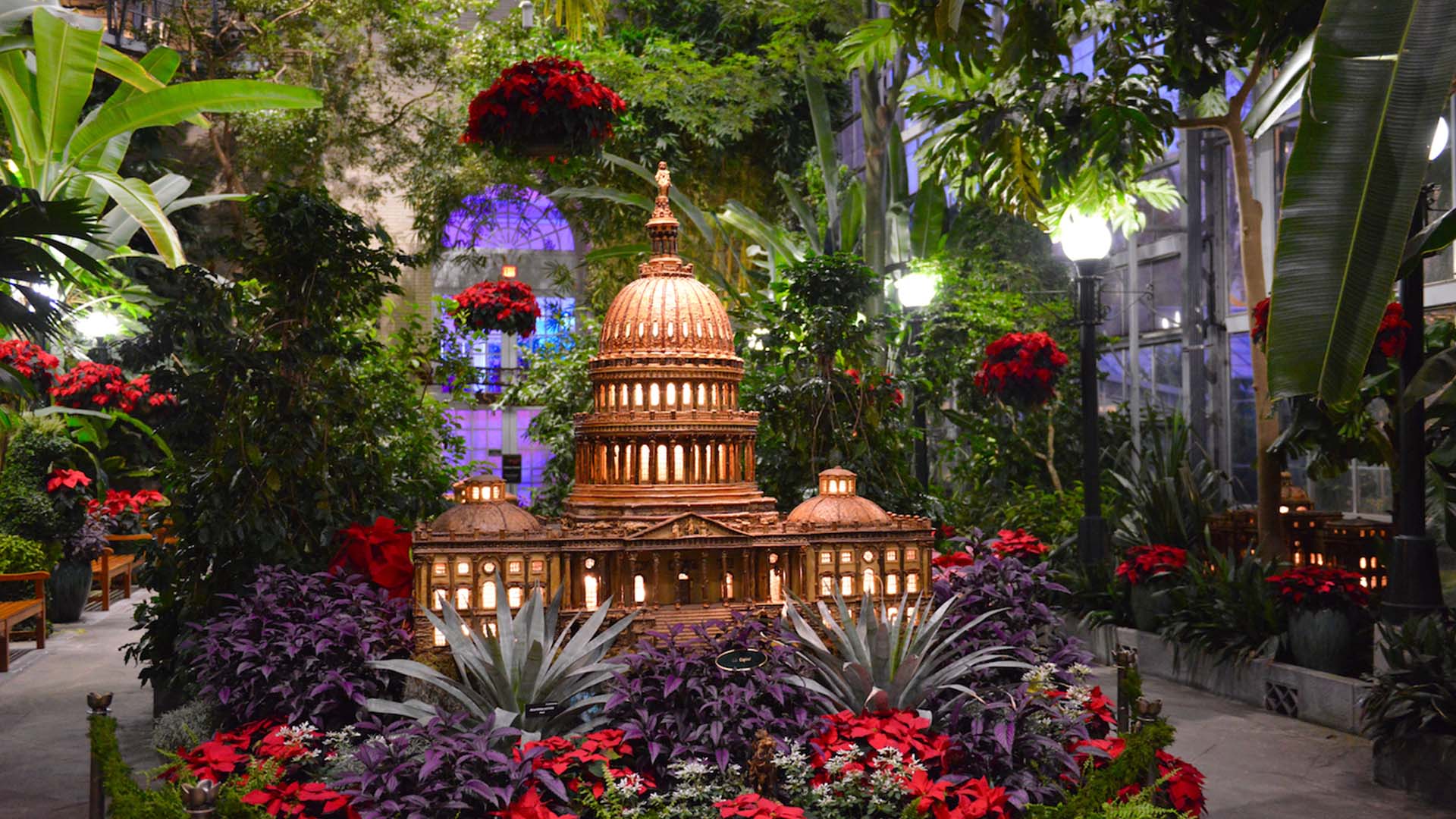 United States Botanical Garden holiday display