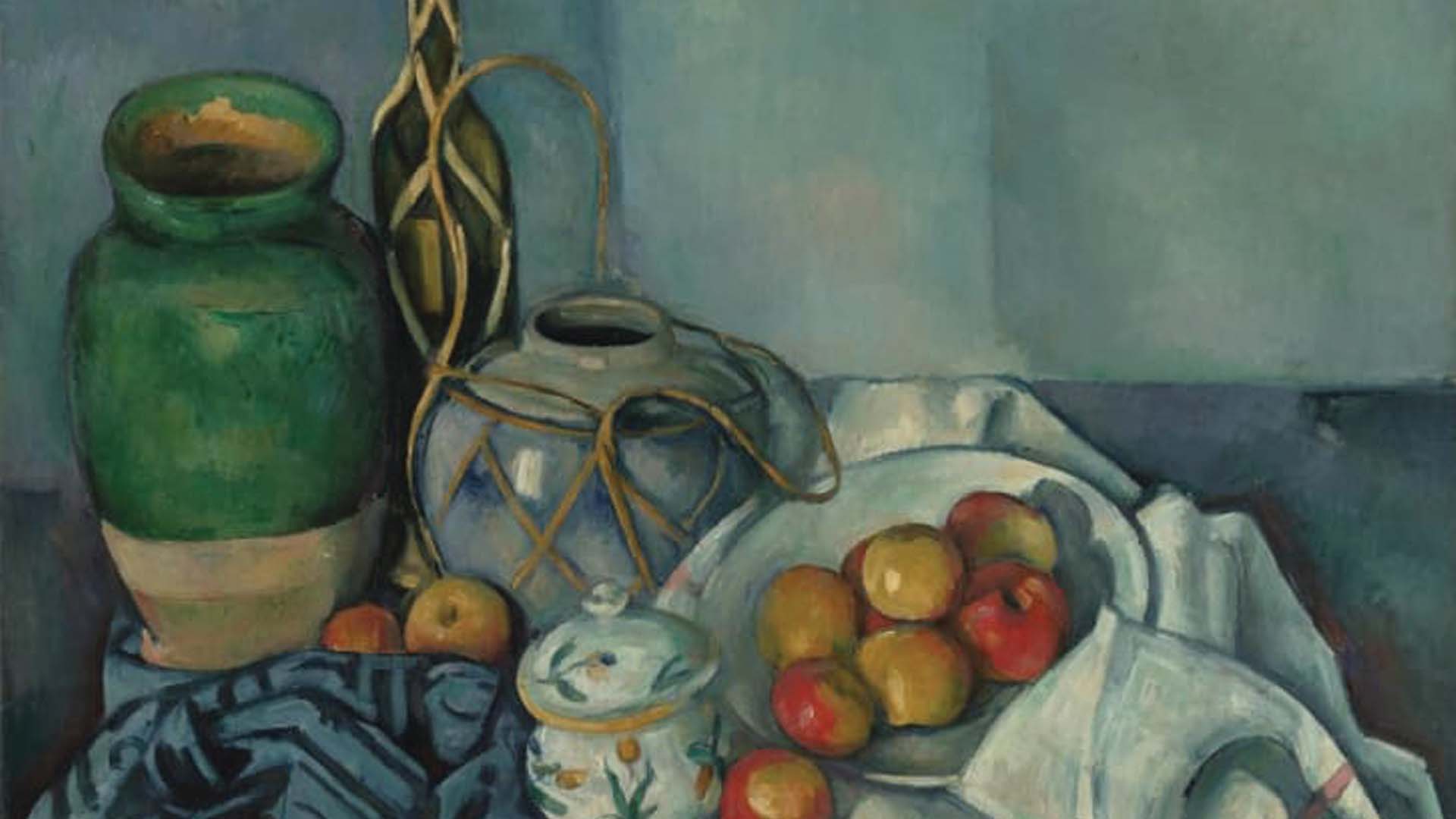 Paul Cézanne Life With Apples Oil Painting Exhibition