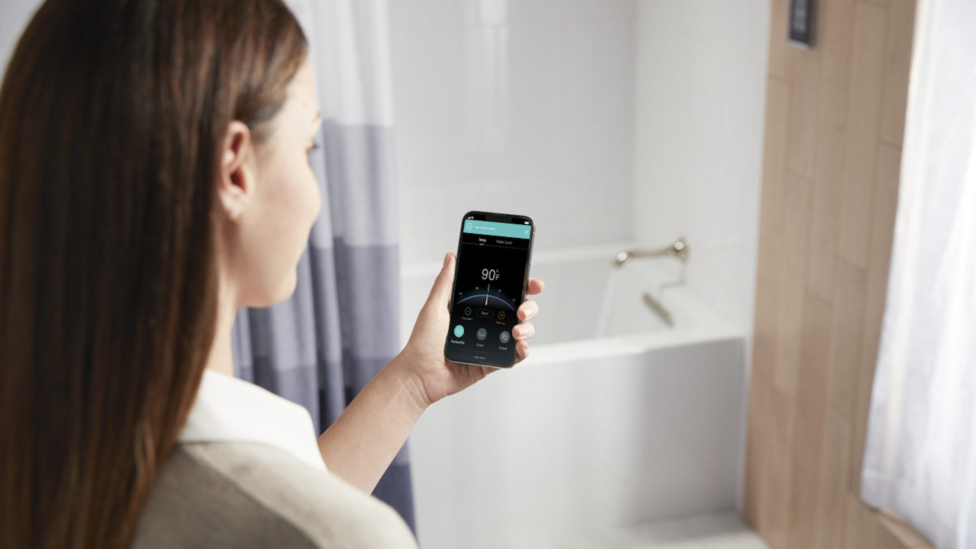 KOHLER PerfectFill smart bathing technology
