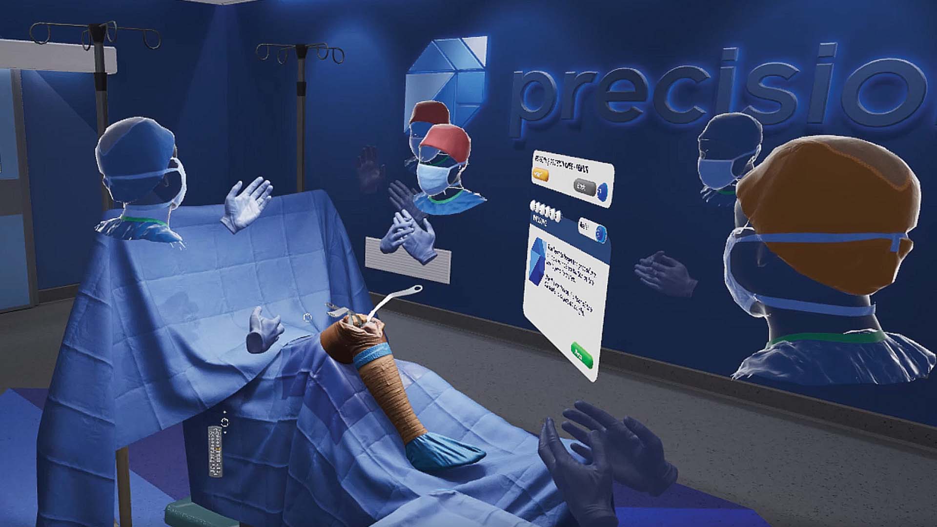 PrecisionOS’ multiplayer mode allows for simultaneous, remote use for multiple players; Photo Credit: PrecisionOS