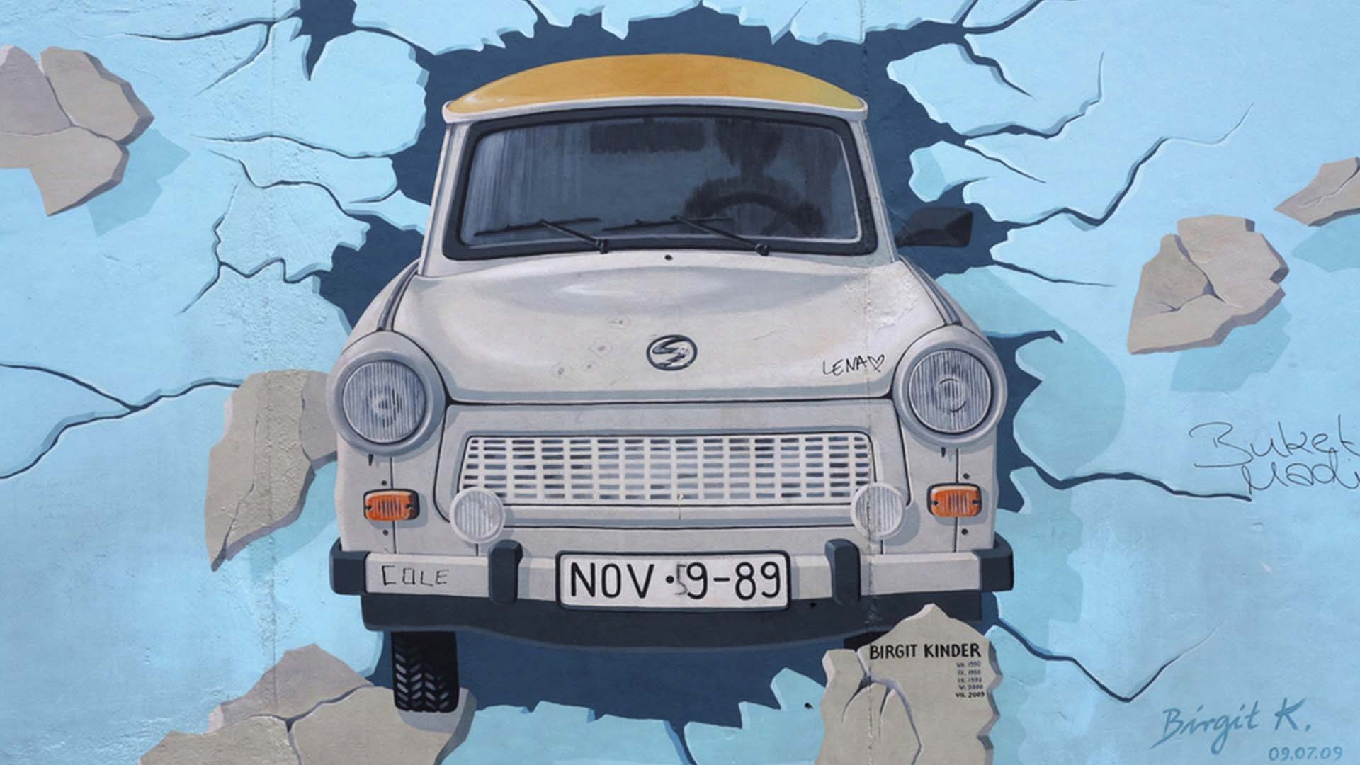 Berlin Germany Trabi Painting Birgit Kinder