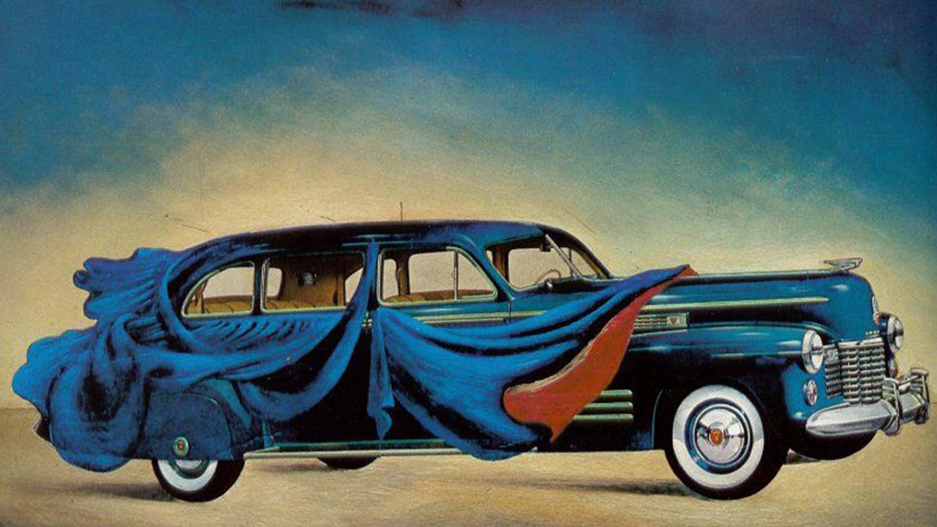 The Automobile Clothed Salvador Dali Painting