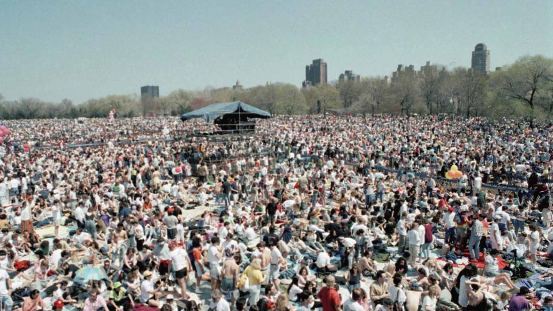 Earth Day concert and demonstration in Central Park, April 22, 1990; Photo Credit: AP Photo