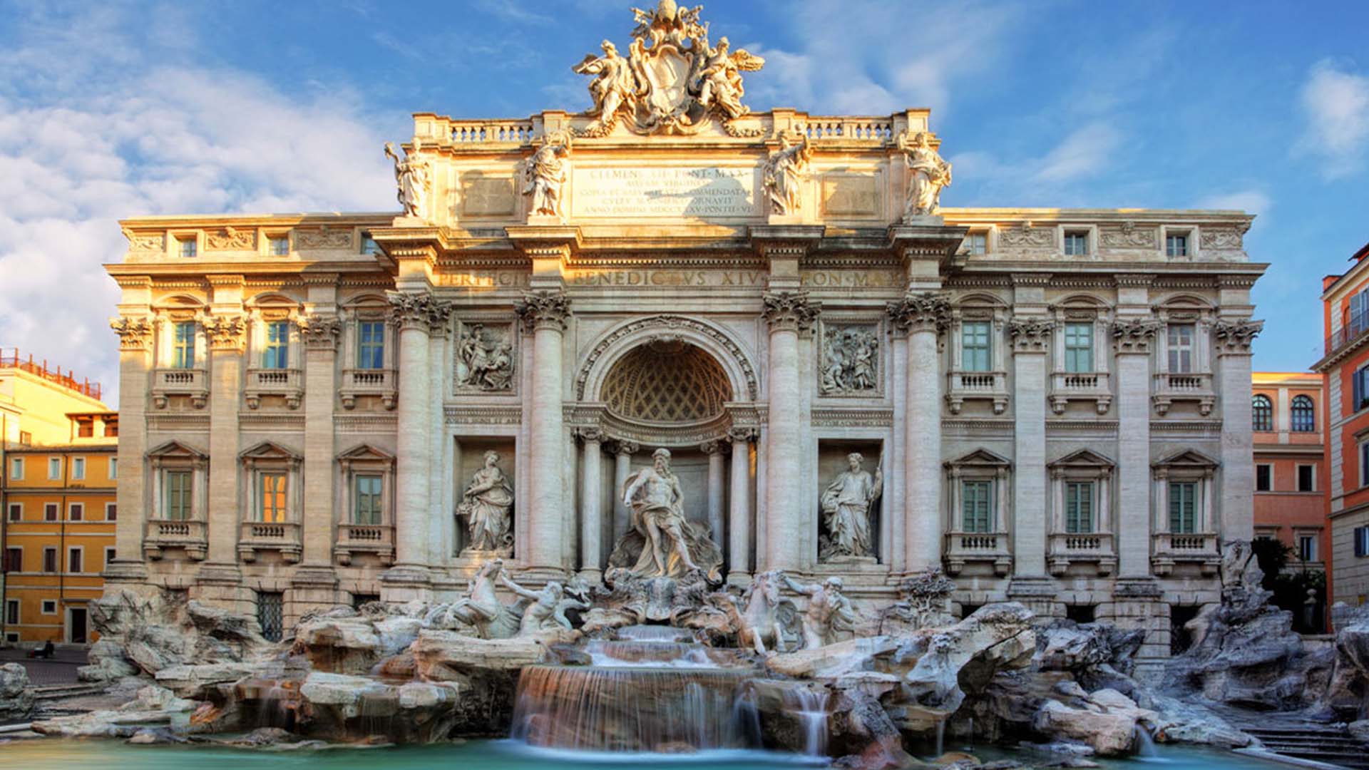 Trevi Fountain, Rome architecture city 