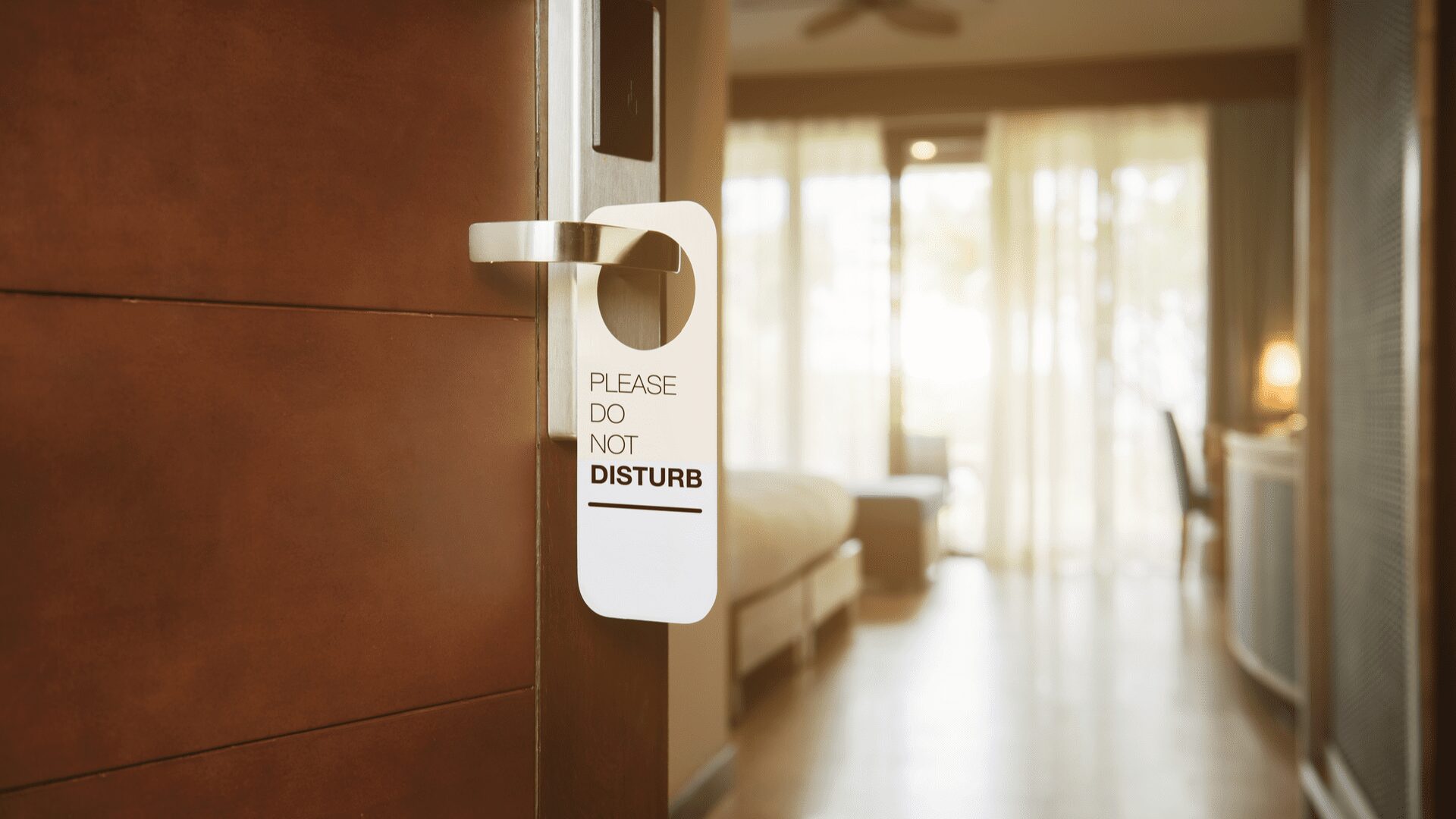 do not disturb sign hotel, reduce your carbon footprint while traveling