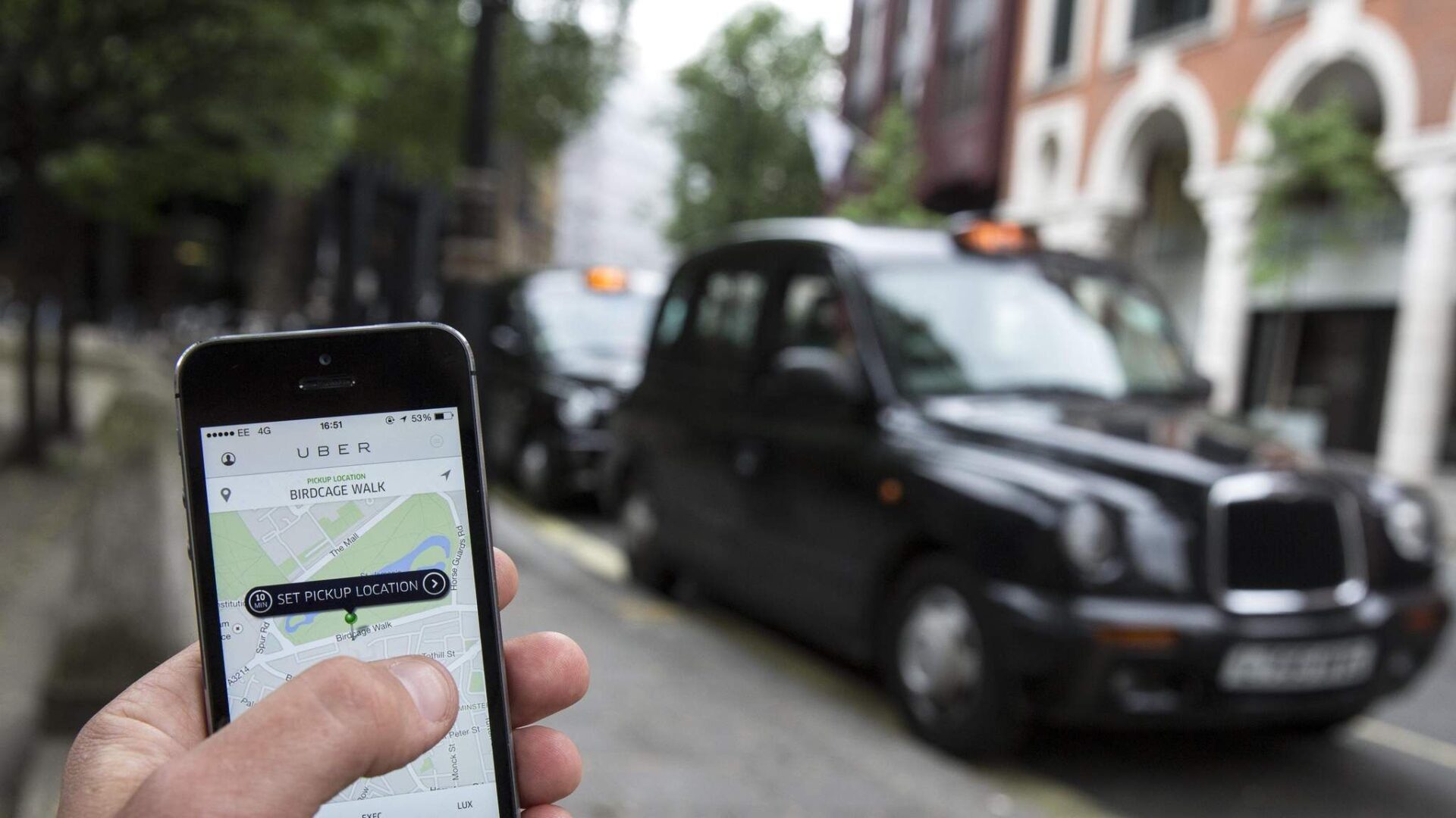 Uber's black cabs in London; Photo Credit: Uber
