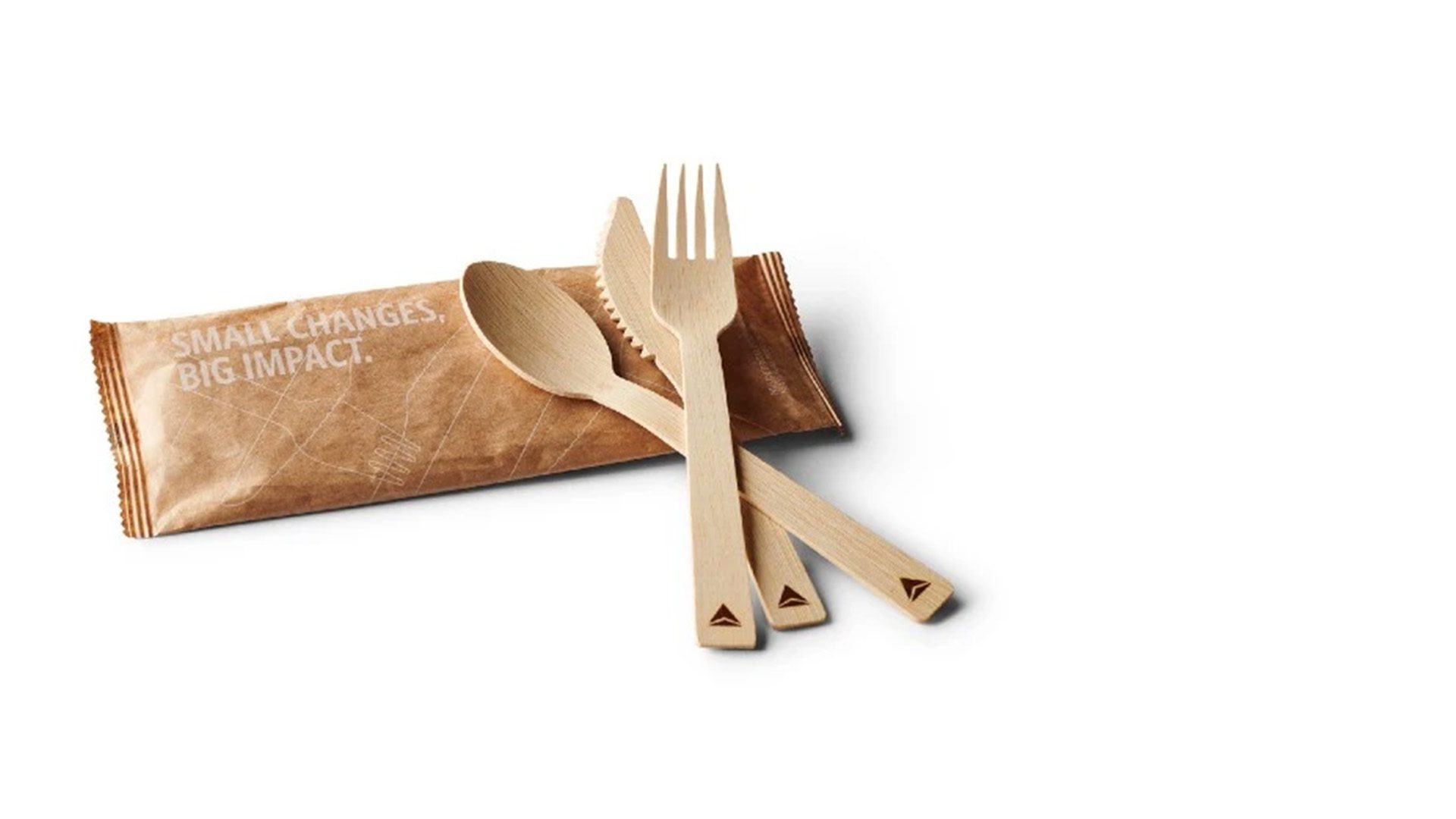 Delta reusable silverware for sustainable airlines