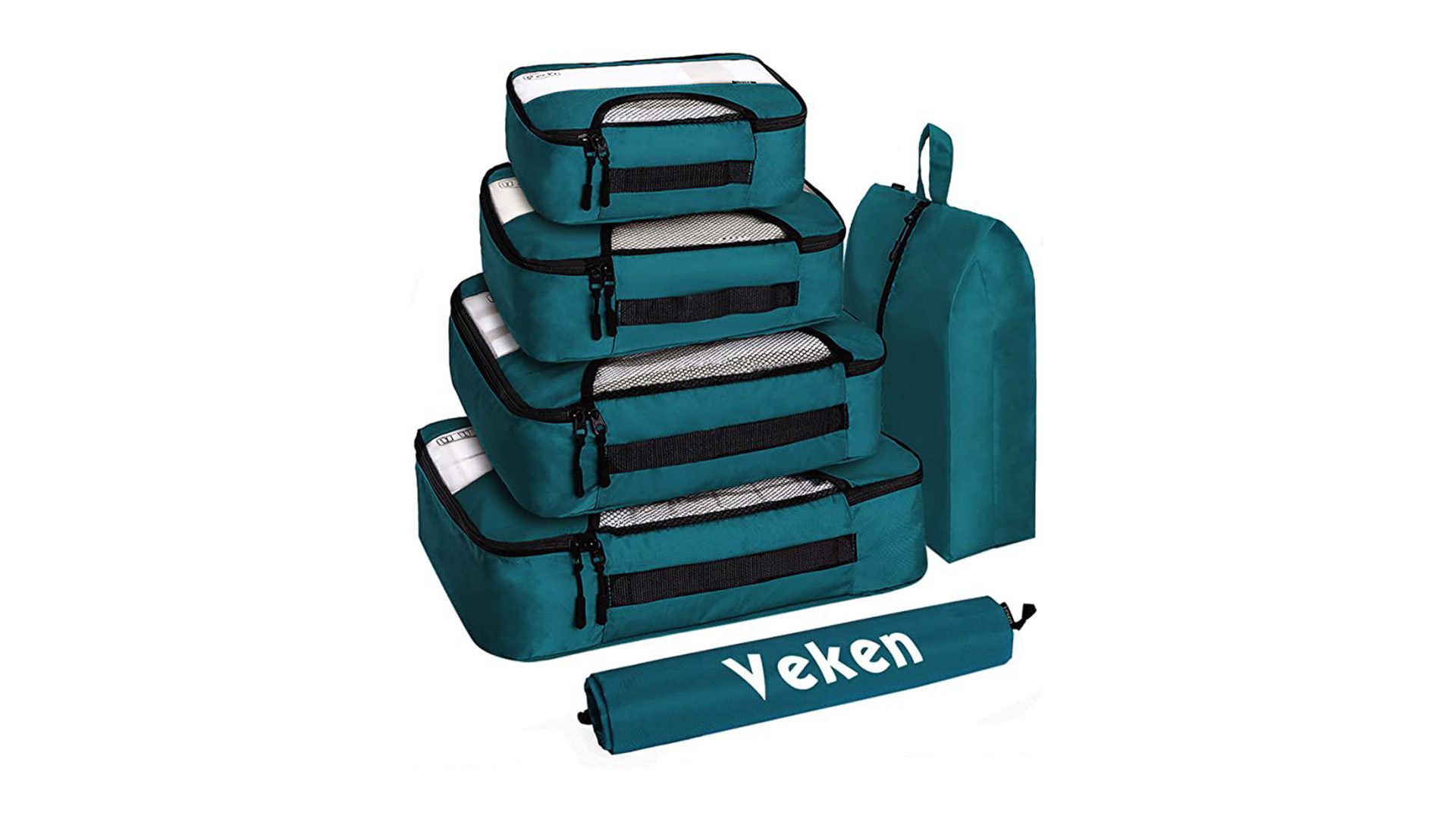 veken 6pcs packing cubes, reduce carbon footprint while traveling
