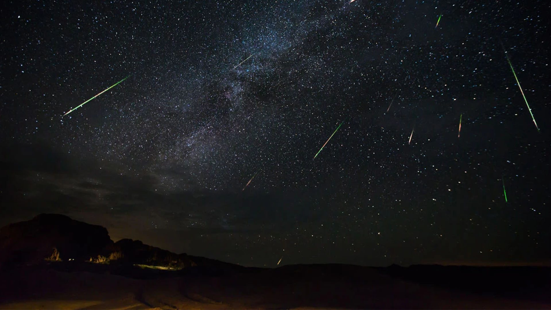 The Perseid meteor shower in Texas, 2016; Photo Credit: Getty