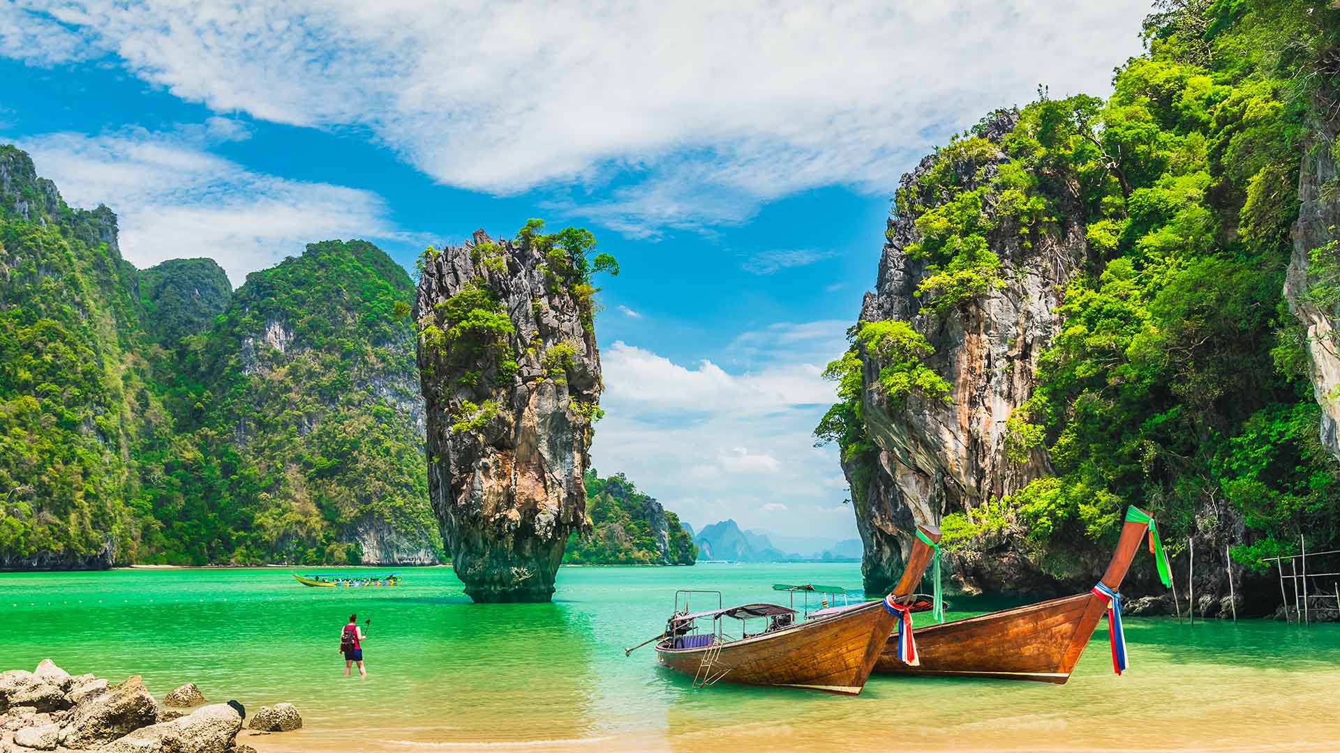 Thailand Travel Destinations Beach Cliffs