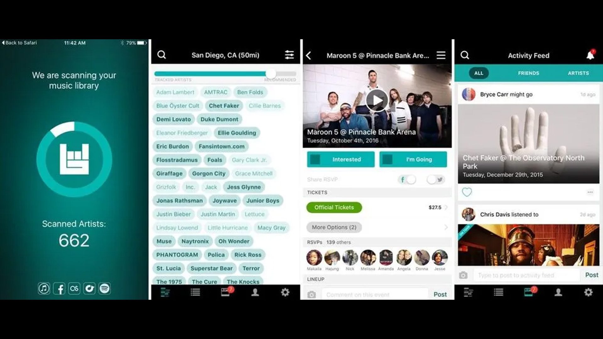 Bandsintown app 