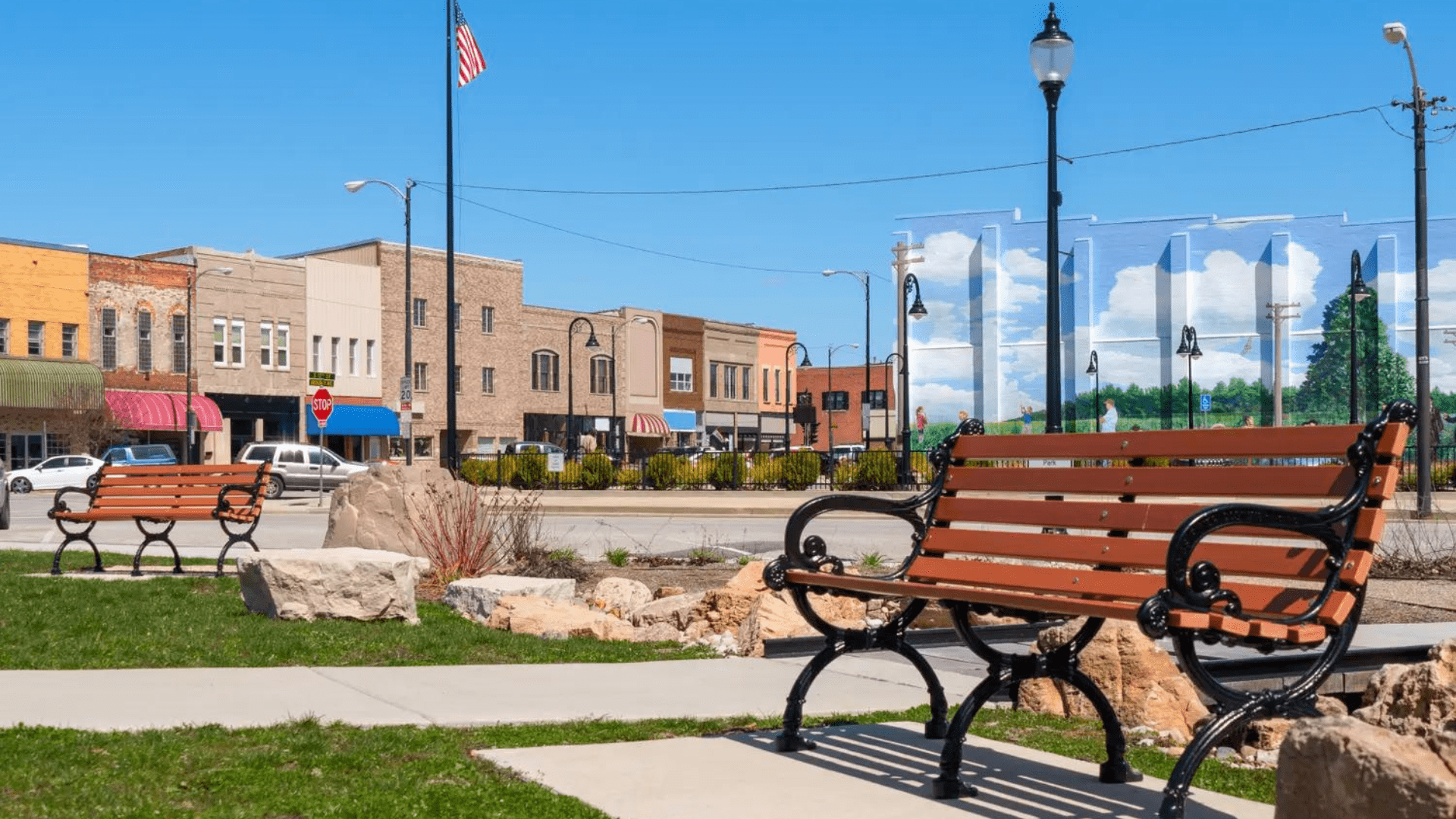 downtown of Mattoon, Illinois 