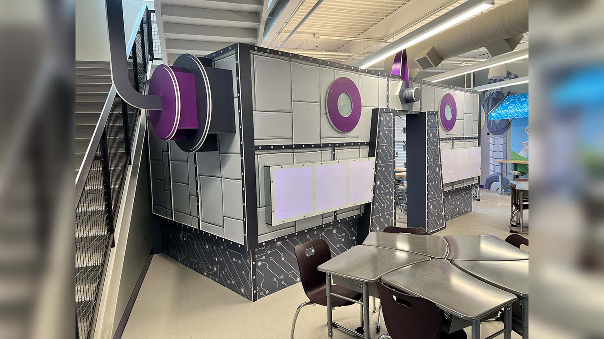 The robot space for 7th and 8th-grade students; Photo Credit: Inventionland Education