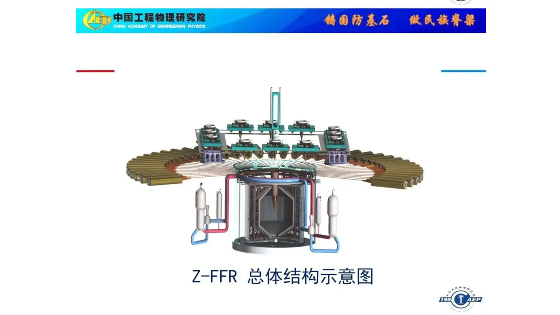 A diagram of the overall structure of China’s planned Z nuclear Fusion Fission Reactor; 