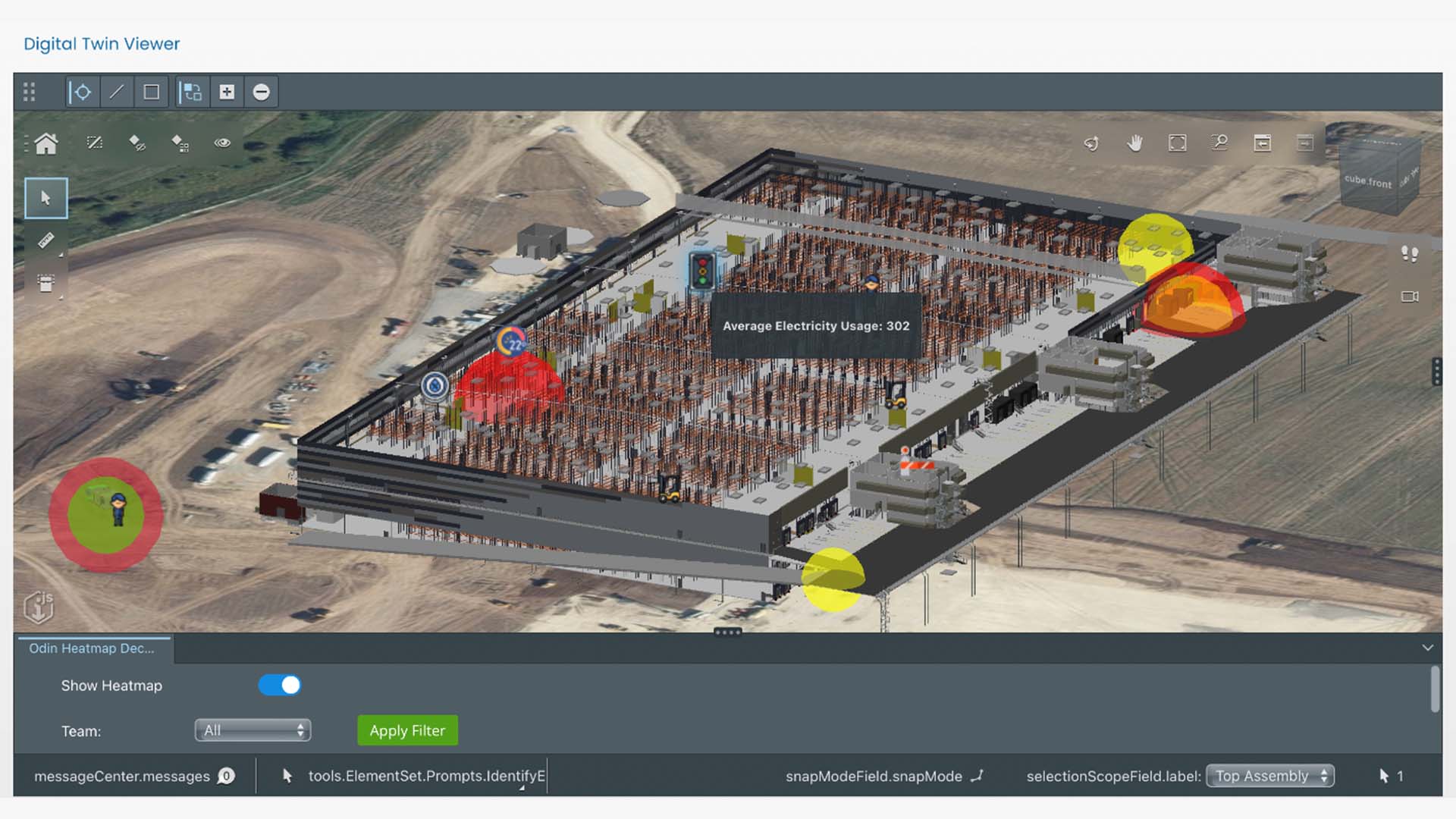 Odin Safety 3D iTwin model accurately measures electricity usage of appliances