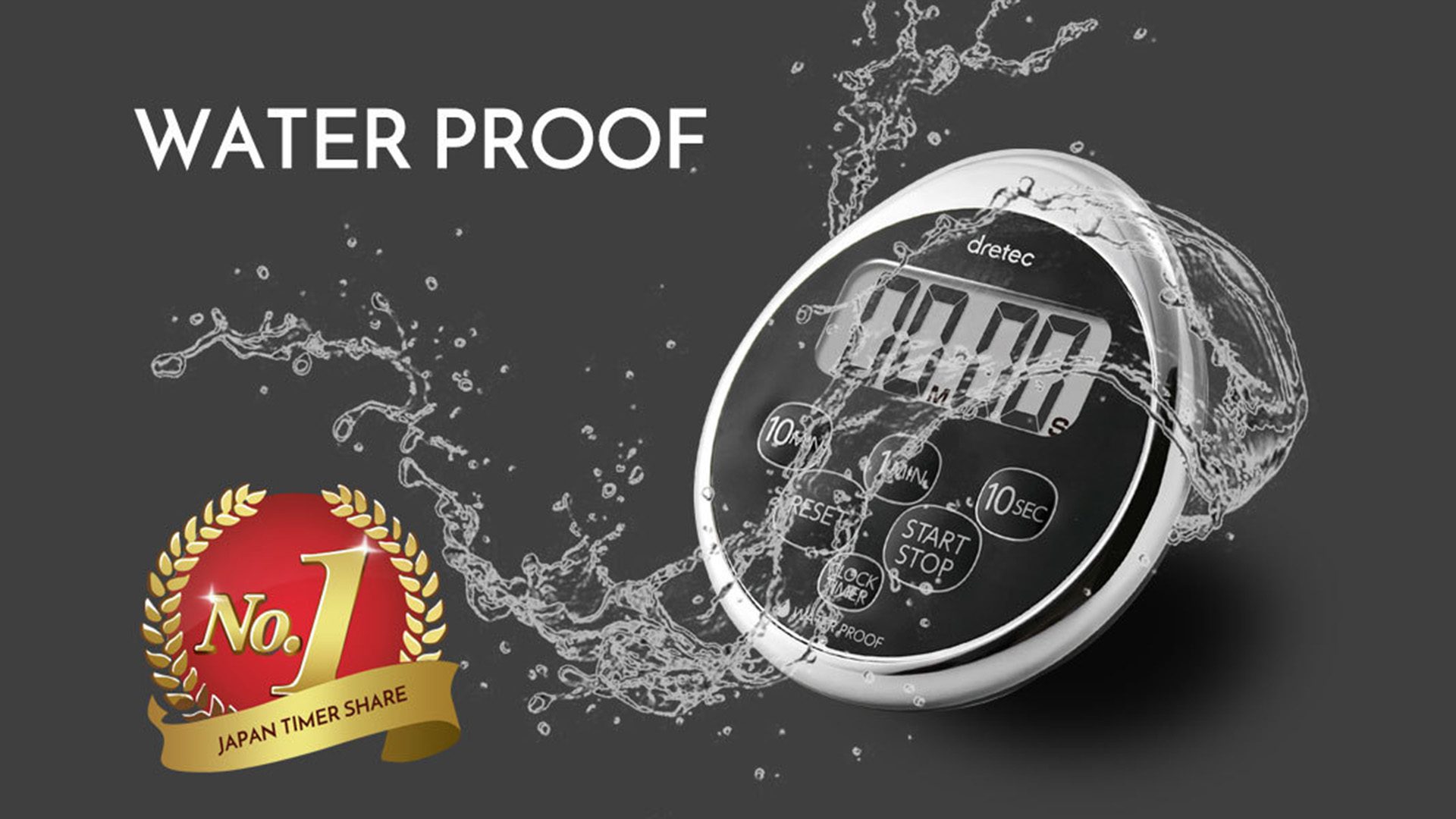 waterproof shower timer