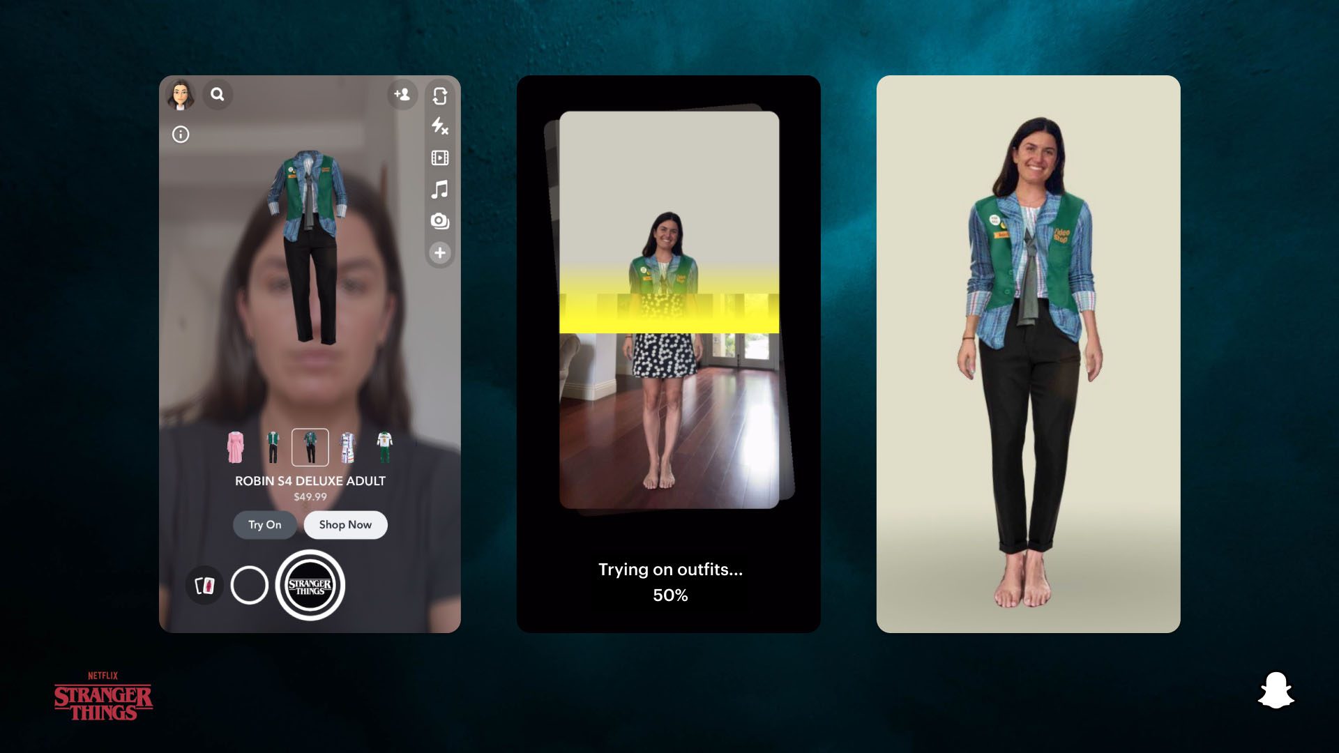 Snapchat Halloween Costume Virtual AR Try-On Experience
