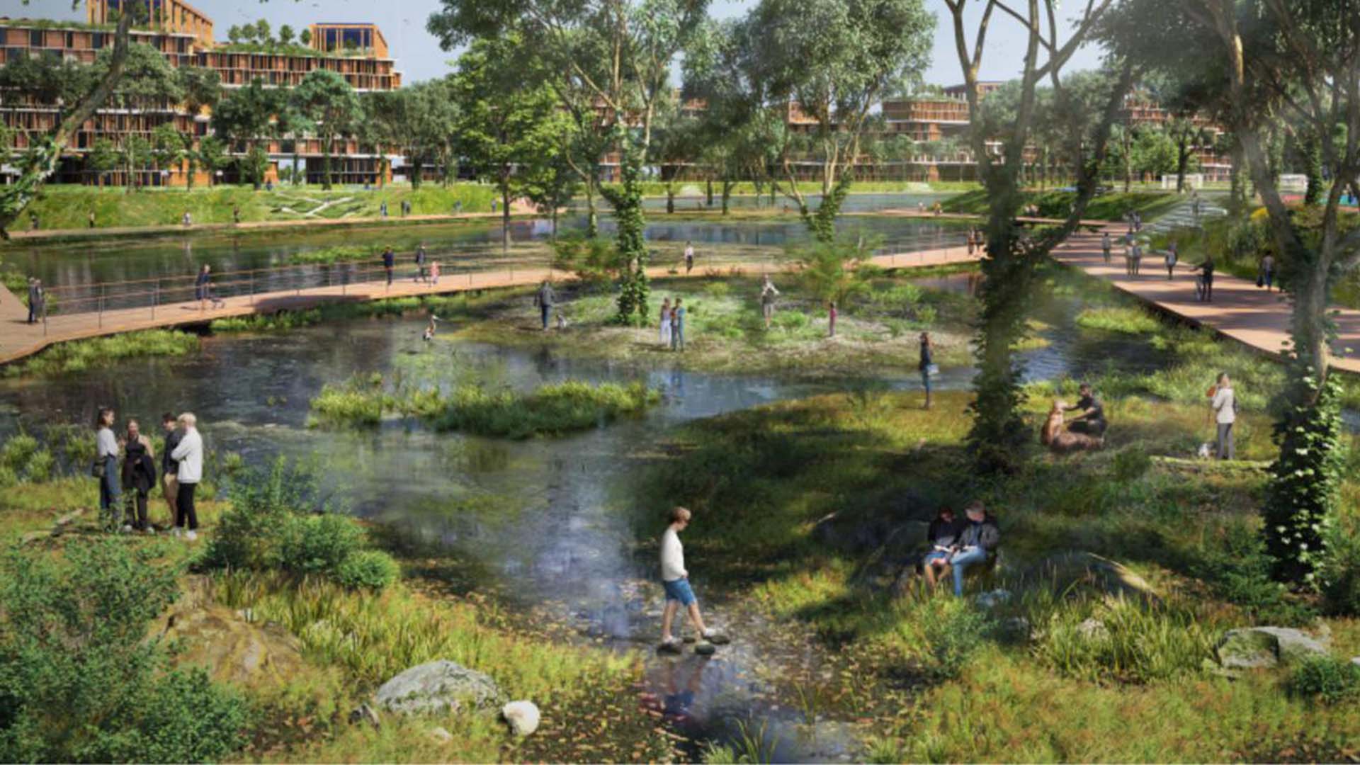 Artist rendering of THE PARKS, Africa's most sustainable city