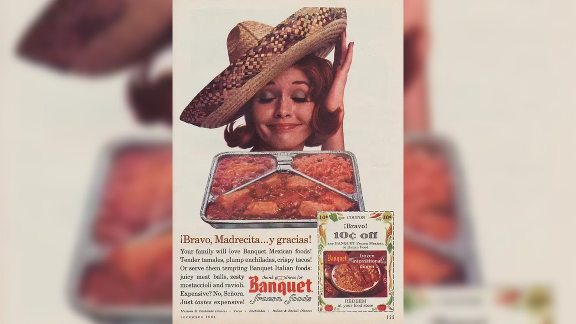 Banquet frozen food ad from 1964