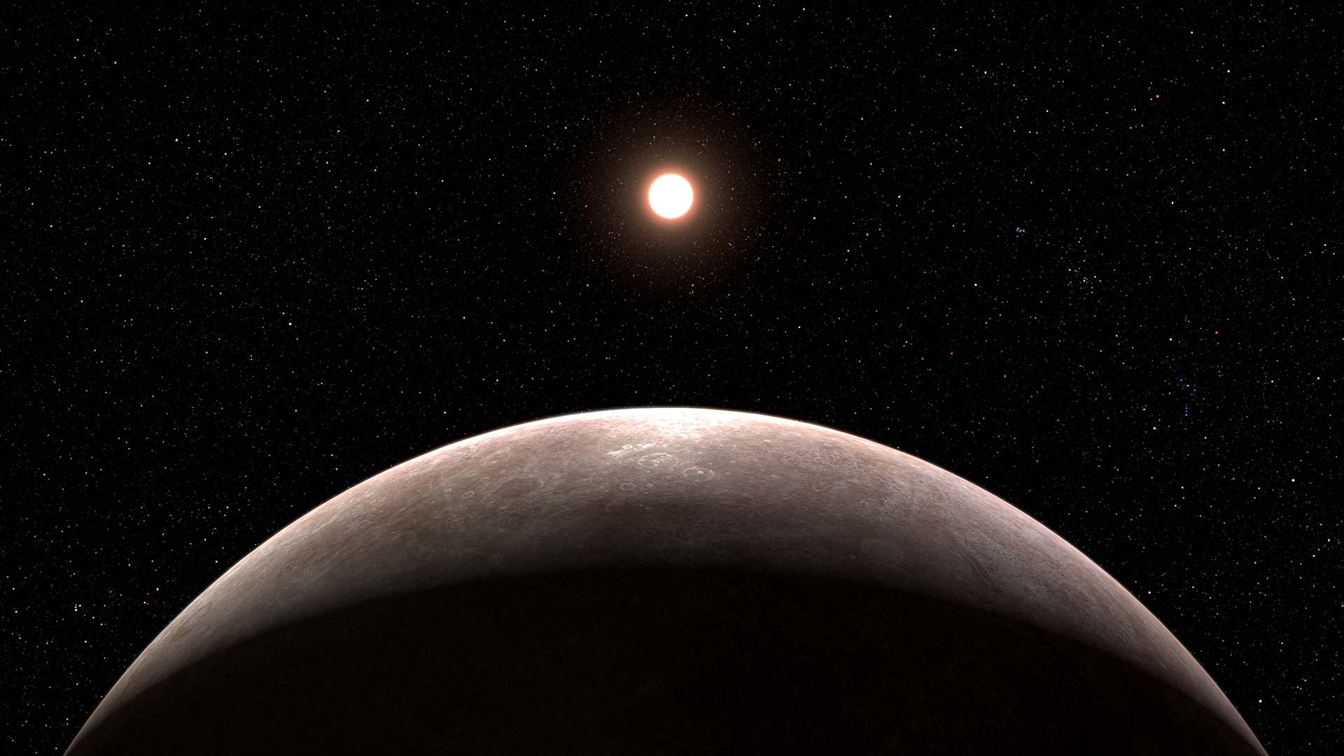 Artist rendering illustration of exoplanet LHS 475 b
