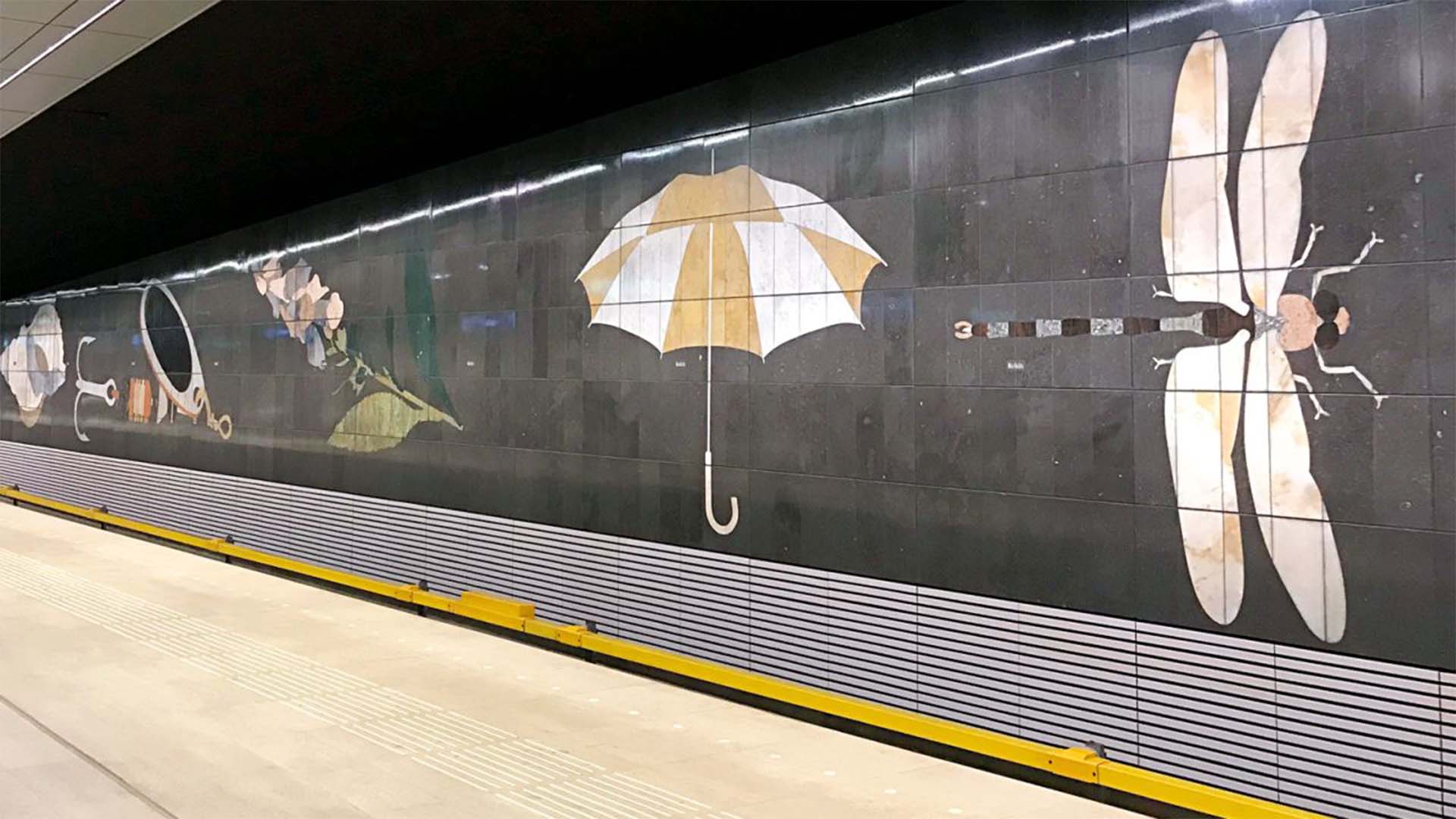 Artifacts Uncovered Amsterdam Train Tunnel Art