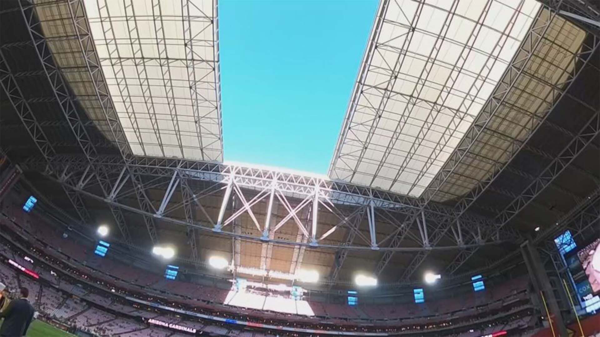 State Farm Stadium’s retractable field