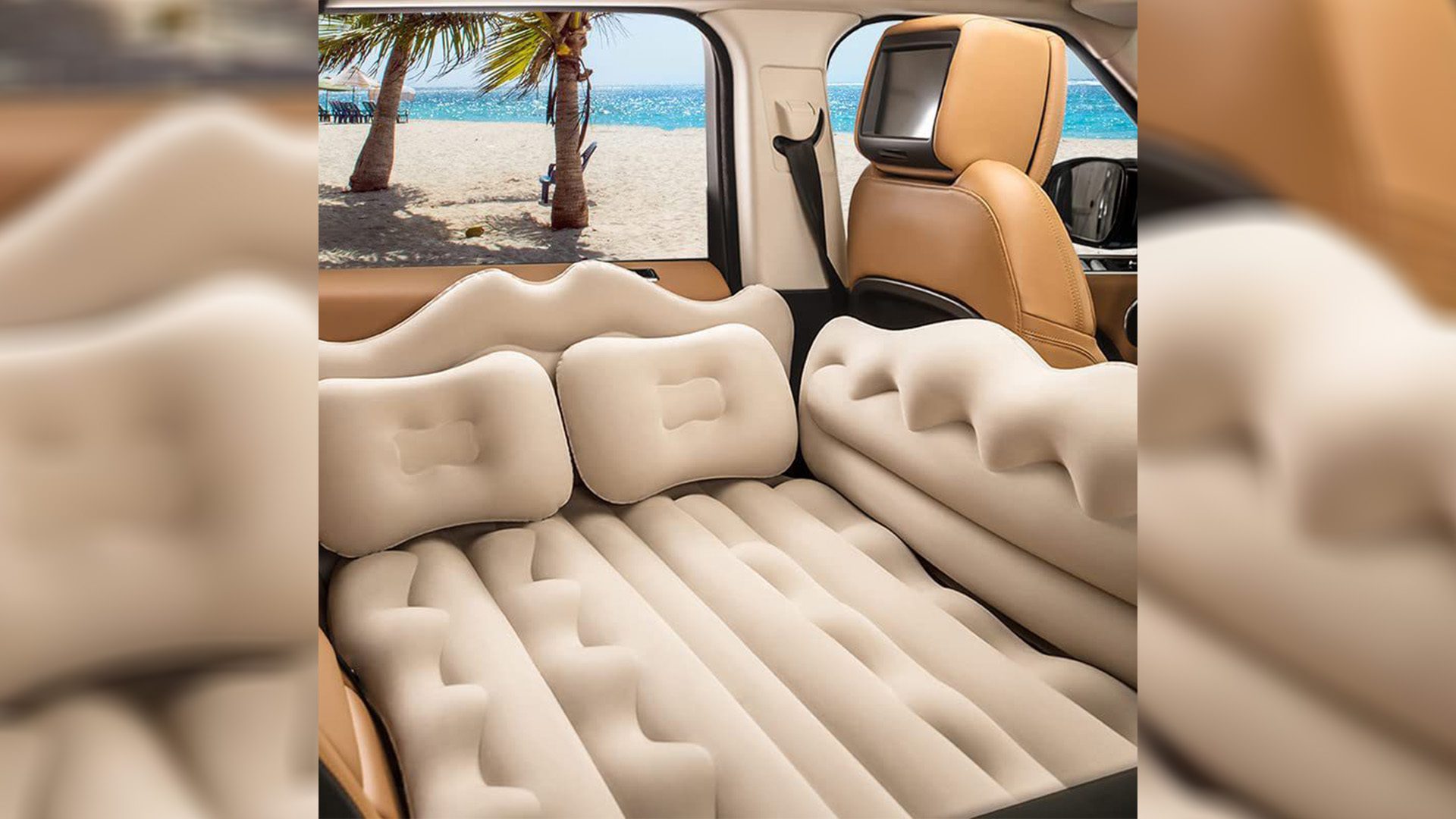 Valentine's Day Travel Conlia Inflatable Car Air Mattress Back Seat Valentine's Day Travel Conlia Inflatable Car Air Mattress Back Seat