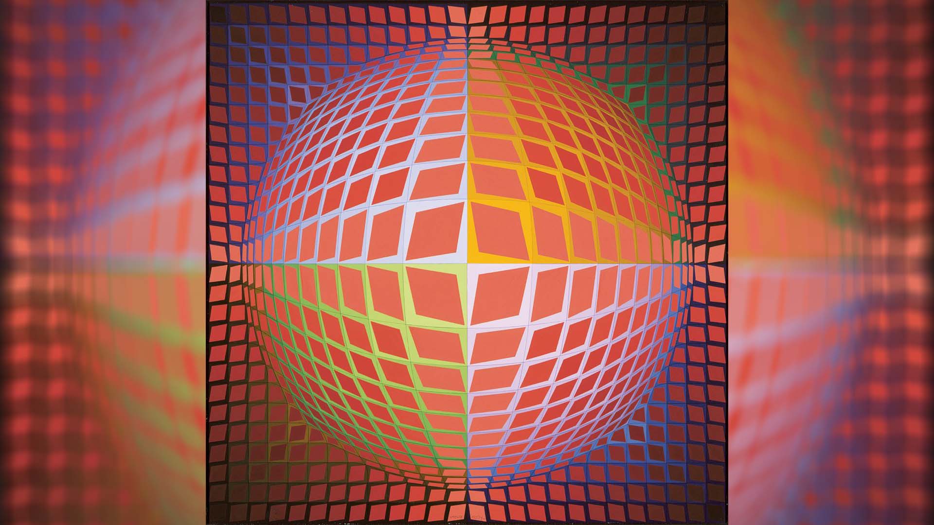 Victor Vasarely, Vega-Kontosh-Va (1971) Early Computer Art Exhibition