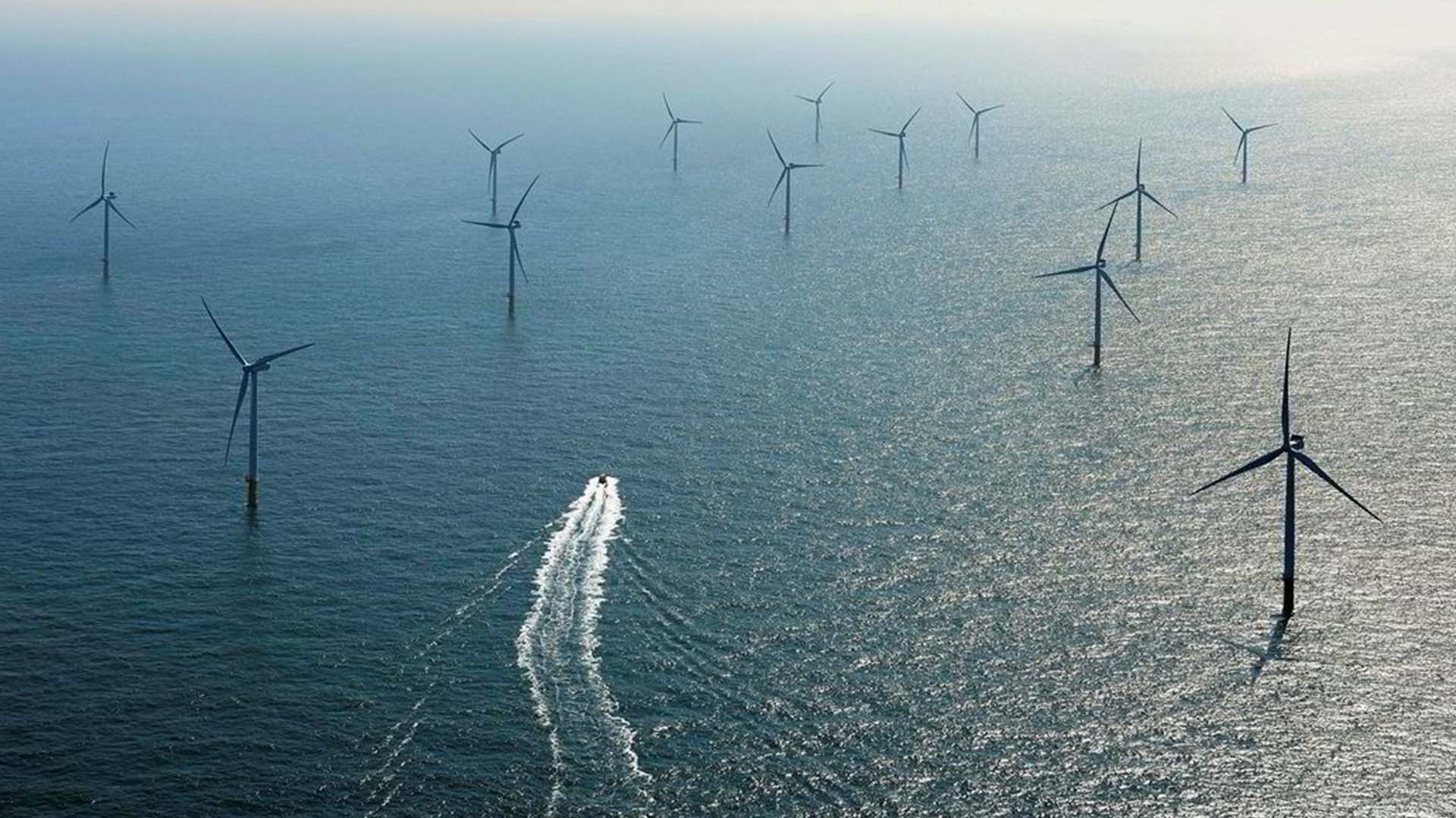 Offshore wind farm in Belgium's North Sea