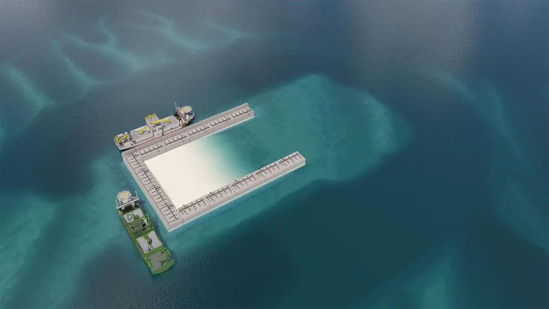 World’s first artificial energy island, Princess Elisabeth Island.