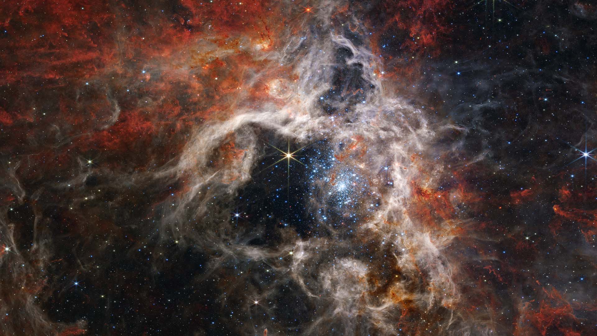 Tarantula Nebula captured by the James Webb Space Telescope