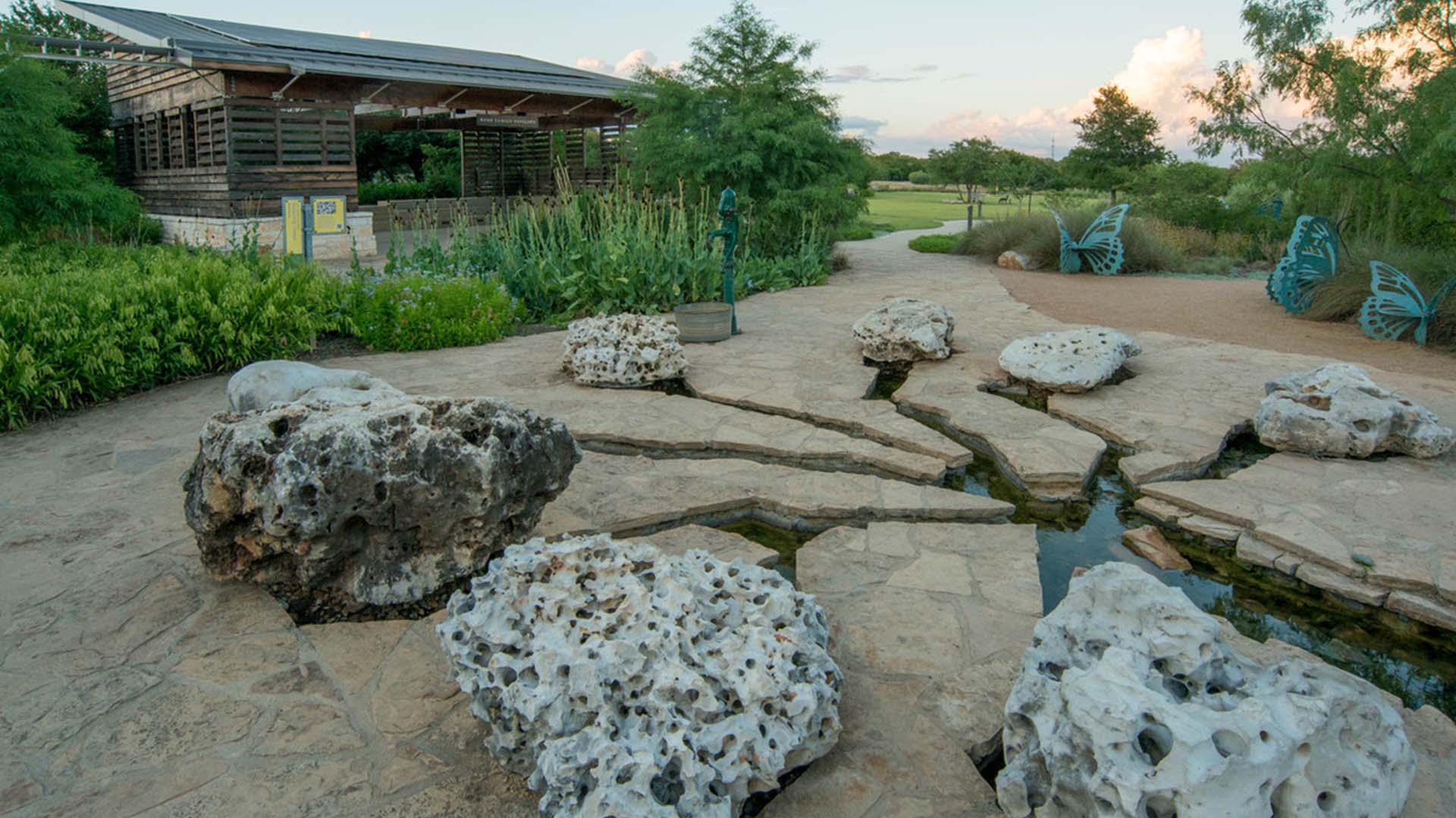 Lady Bird Johnson Wildflower Center Austin Texas Water System