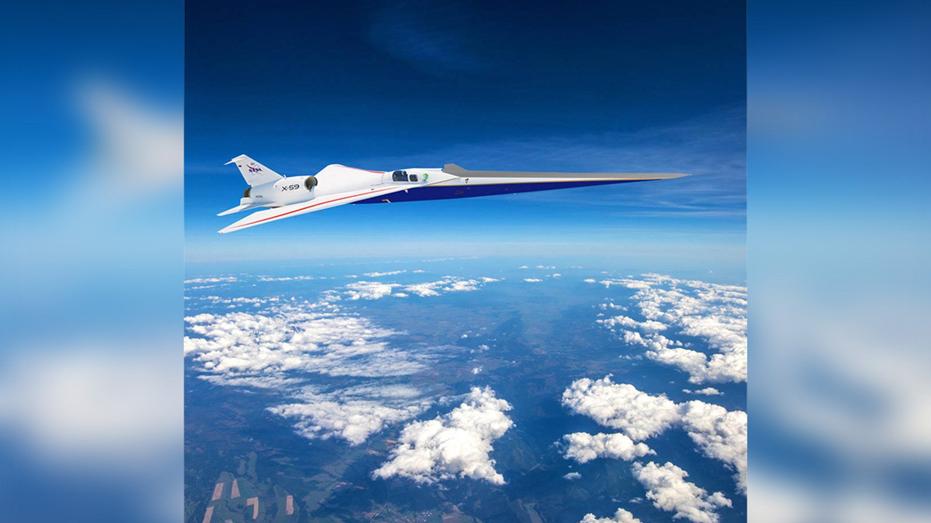 Illustration of NASA’s X-59; Photo Credit: Lockheed Martin