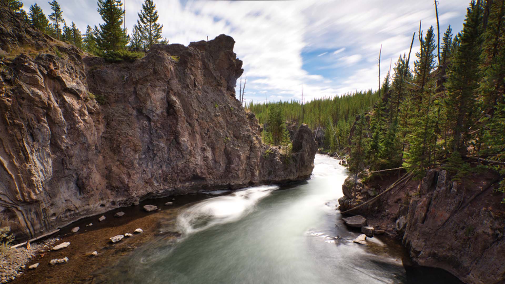 Firehole River Swimming Area - Yellowstone National Park, Wyoming