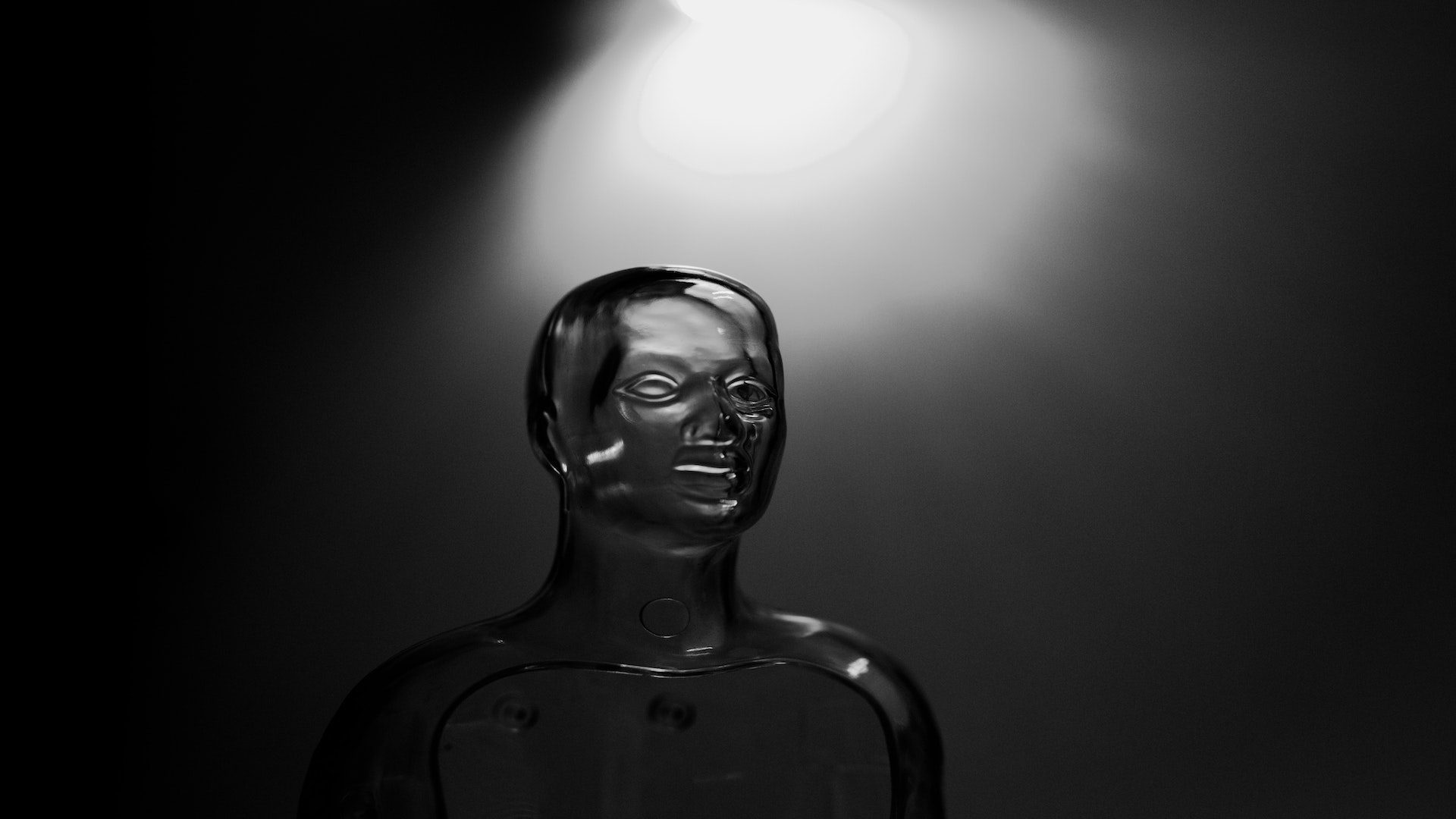 Mannequin in black and white