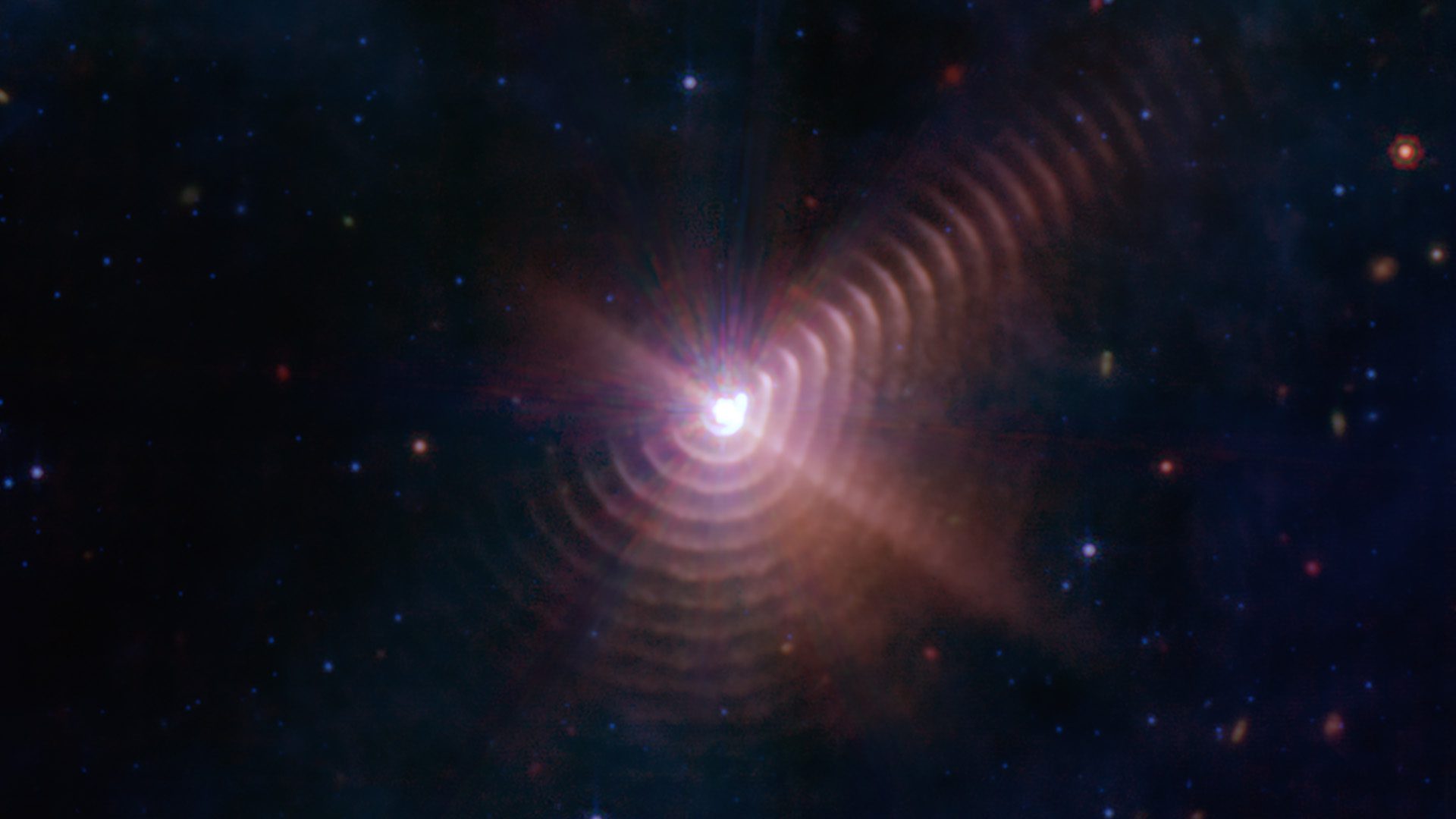 Dust Shells Reveal Stellar Wind Blasts