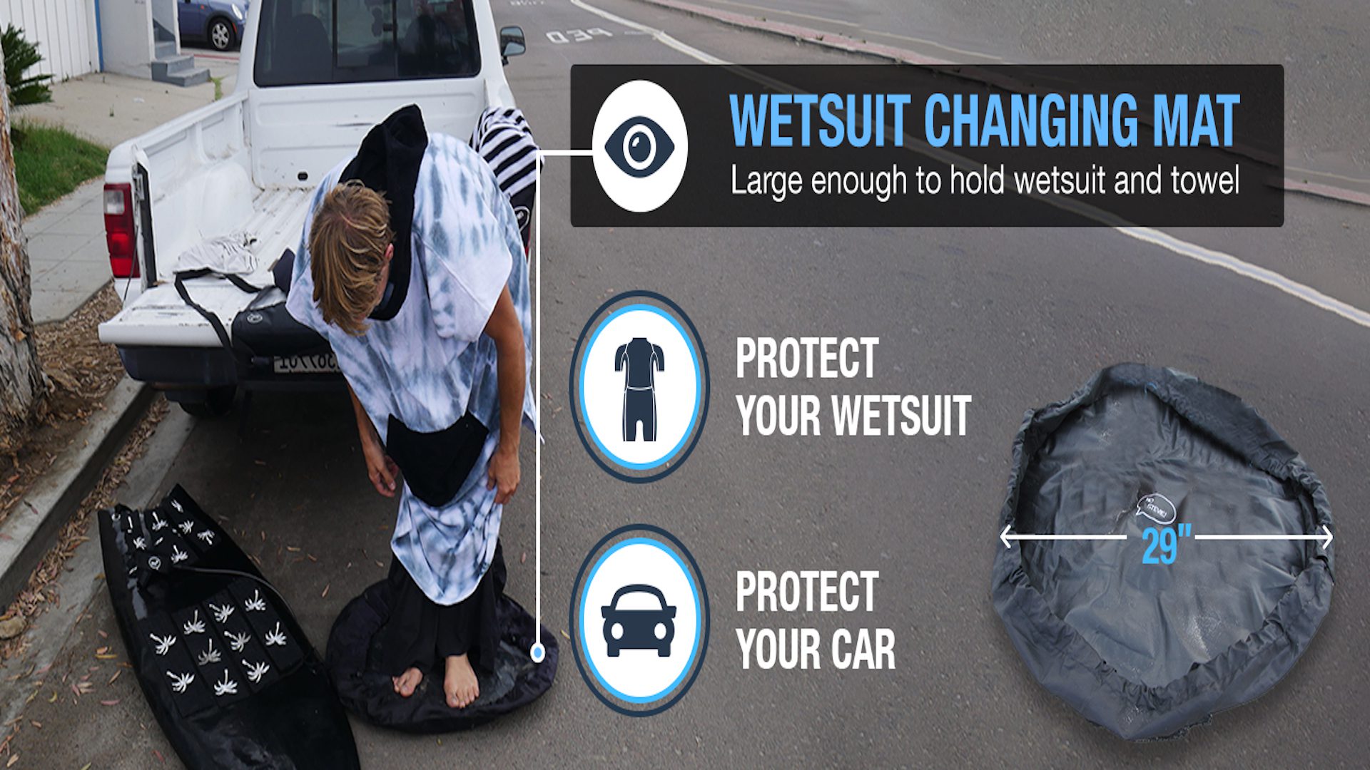 Ho Stevie!’s Durable Wetsuit Changing Mat/Waterproof Dry-Bag
